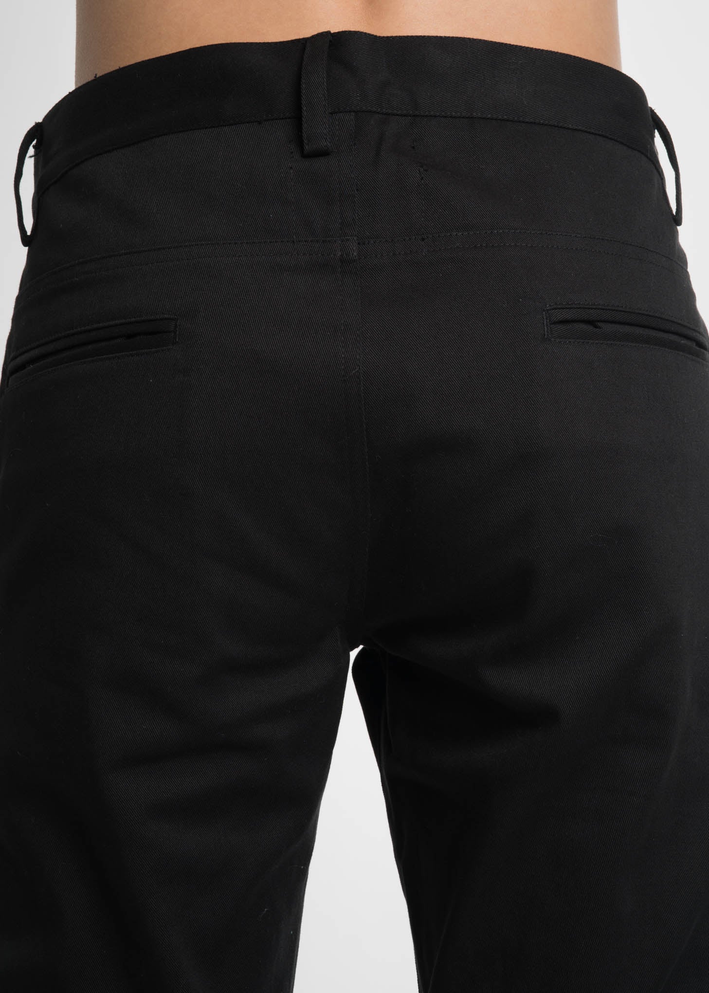 Black Slim Chino w/ Zip Pocket - Image 5