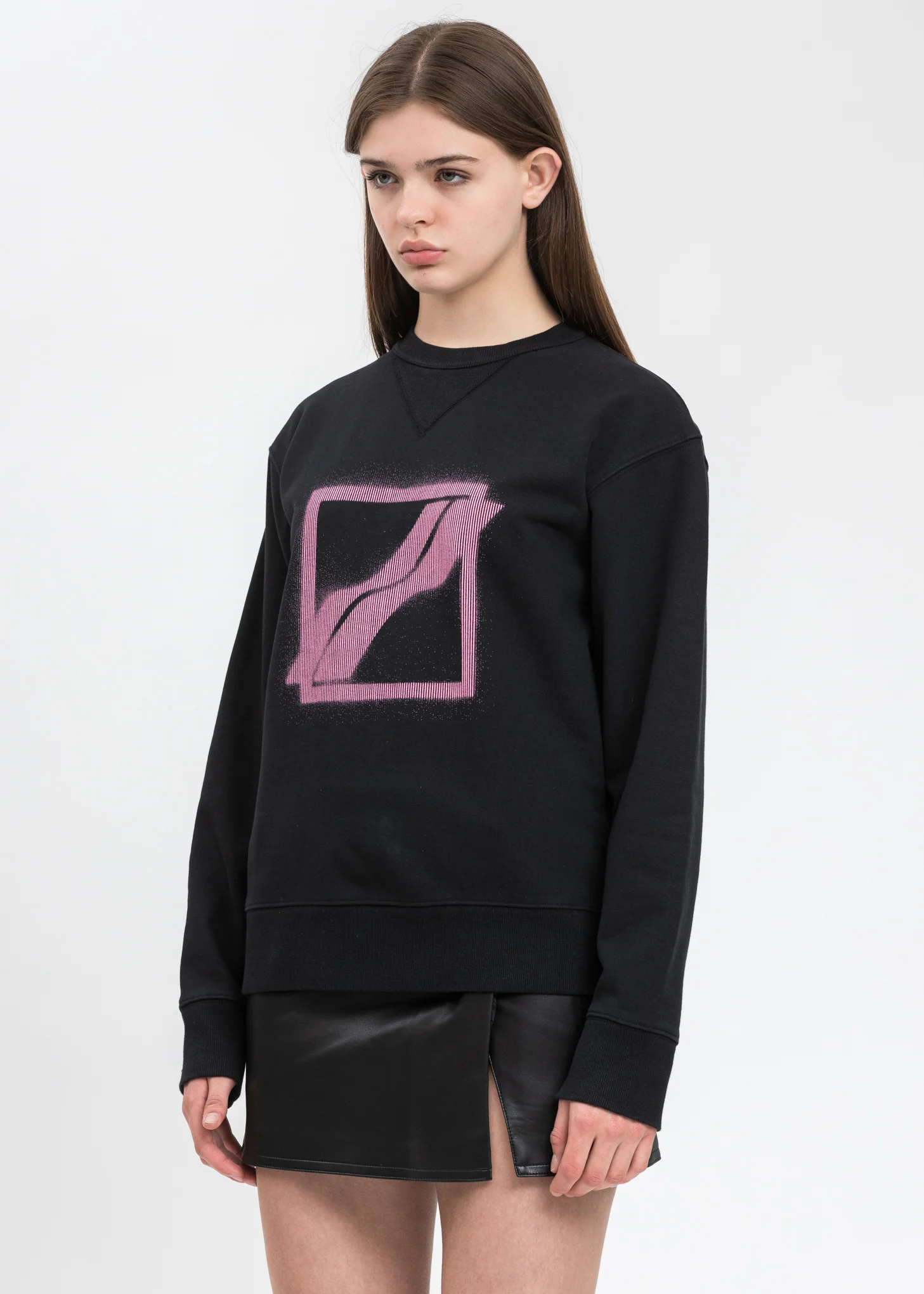 Black Slim Logo Sweater - Image 2
