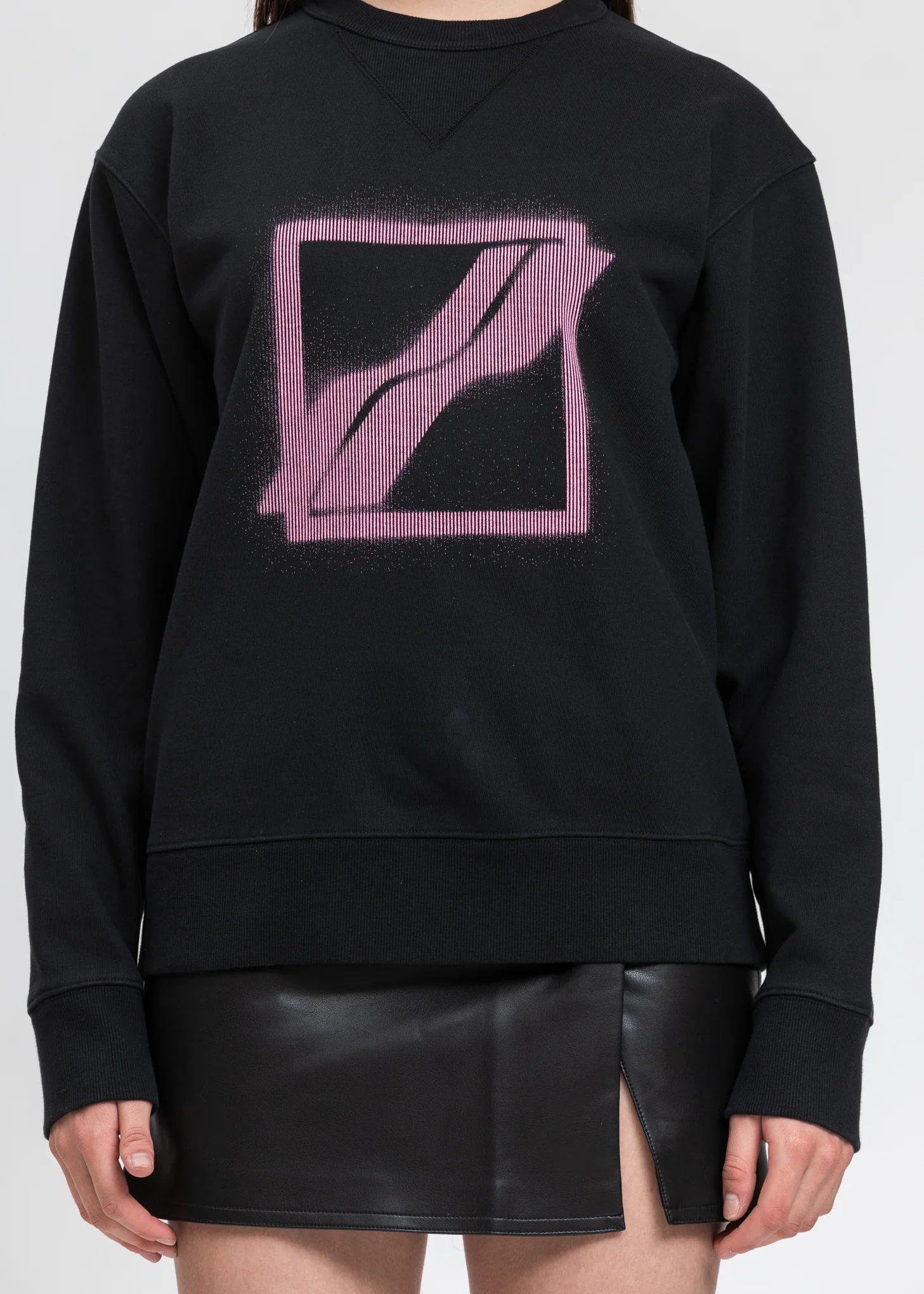 Black Slim Logo Sweater - Image 3