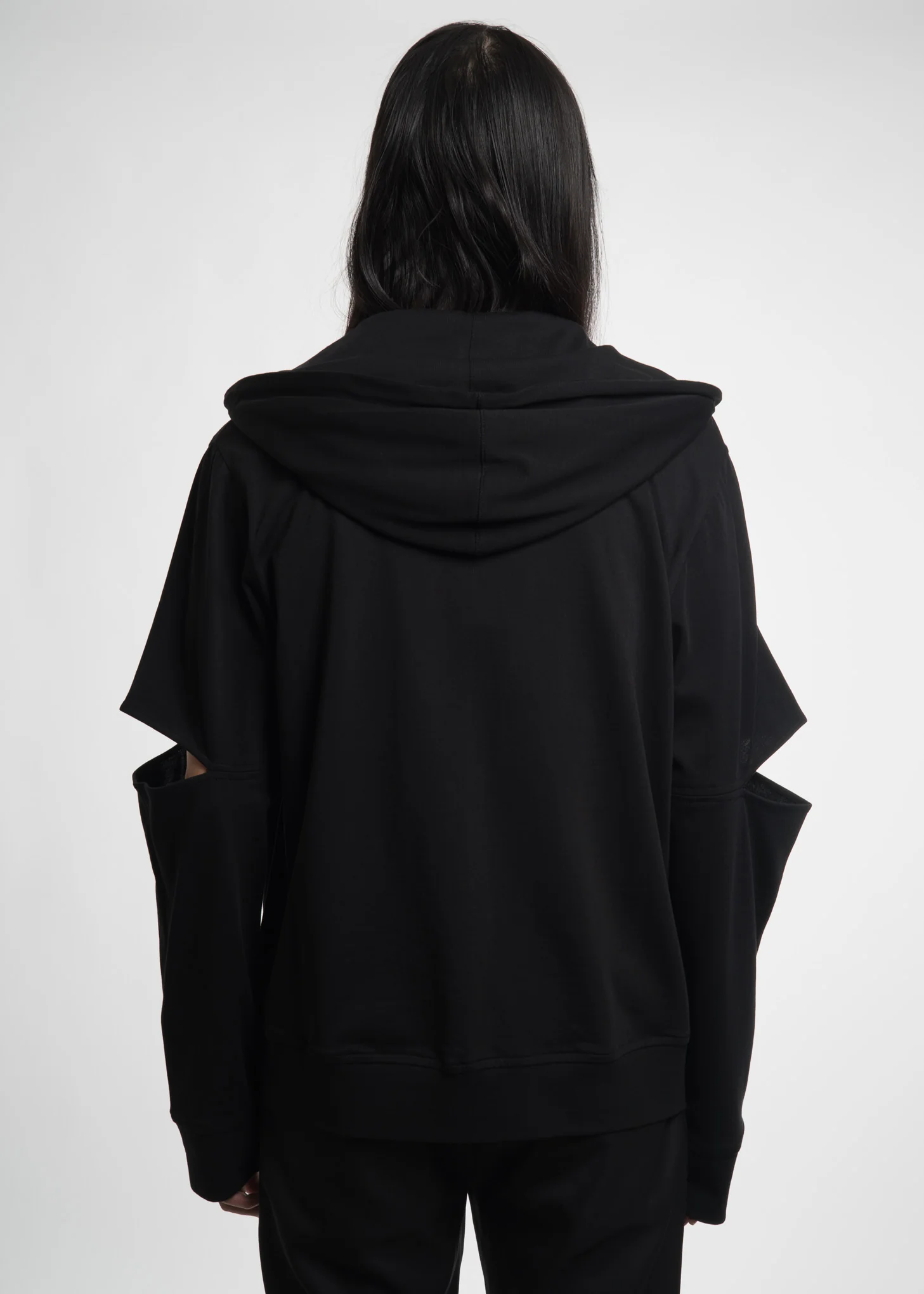 Black Slit Arm Hoodie - Image 4