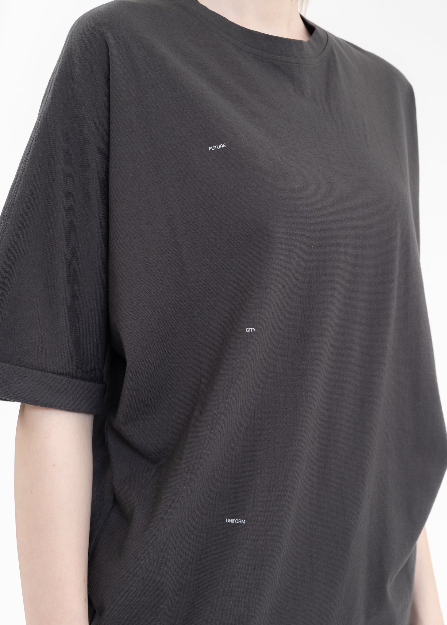 Black “Slogan Stair“ T-shirt - Image 4