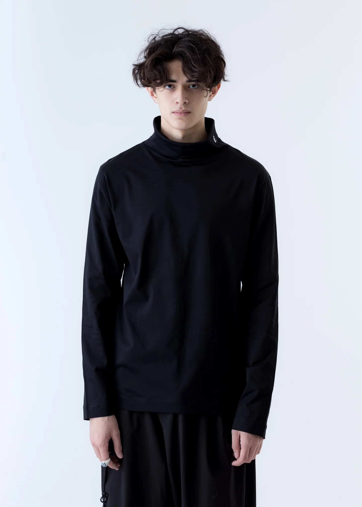 Black Small Accent Award Turtleneck
