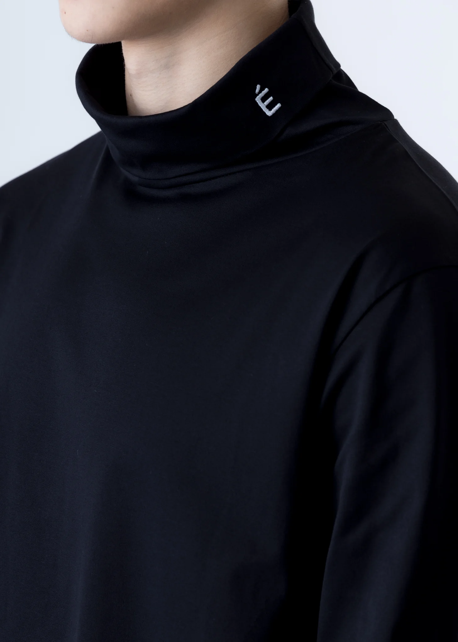 Black Small Accent Award Turtleneck - Image 2