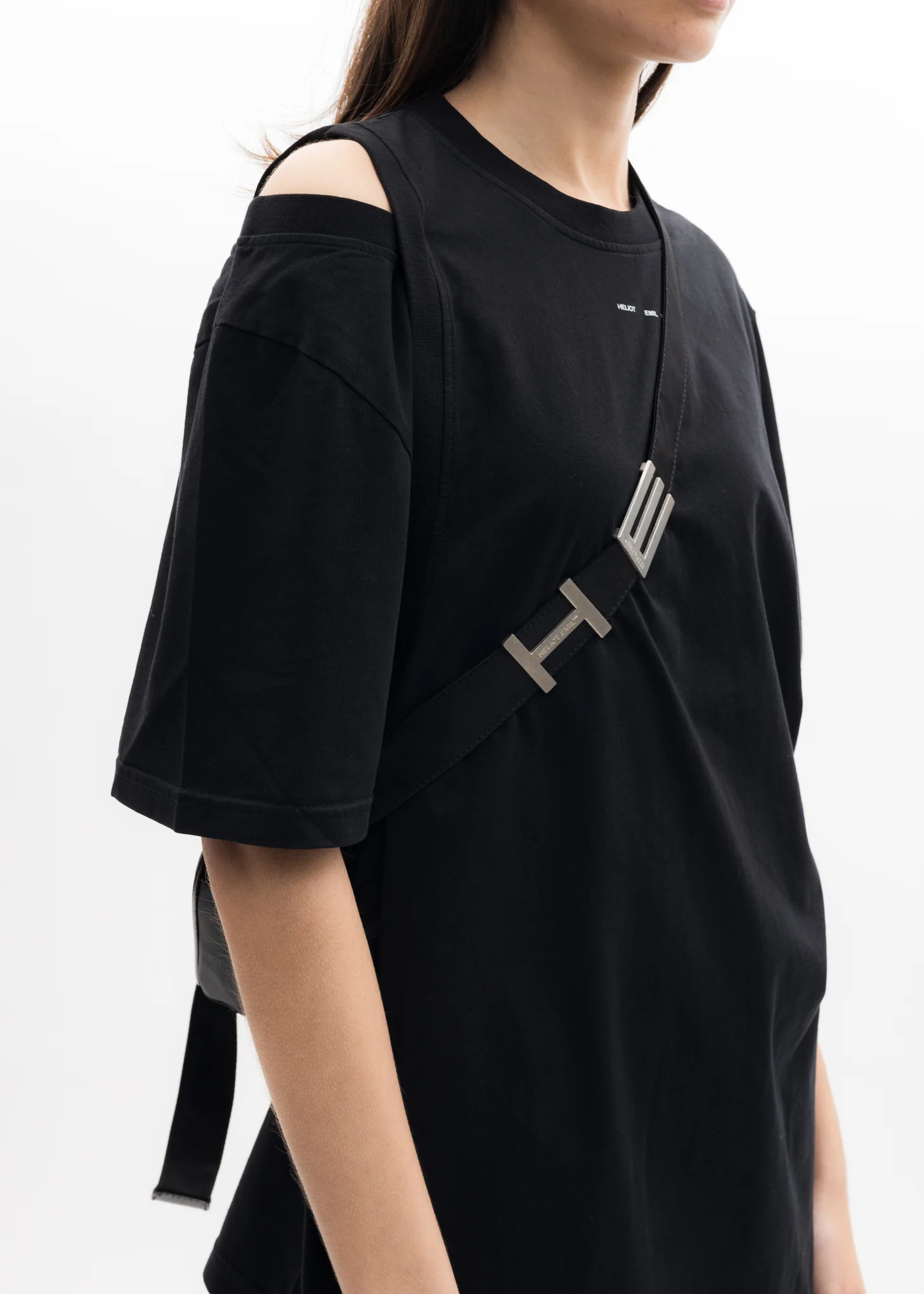 BLACK SMALL ASYMMETRIC BAG - Image 3