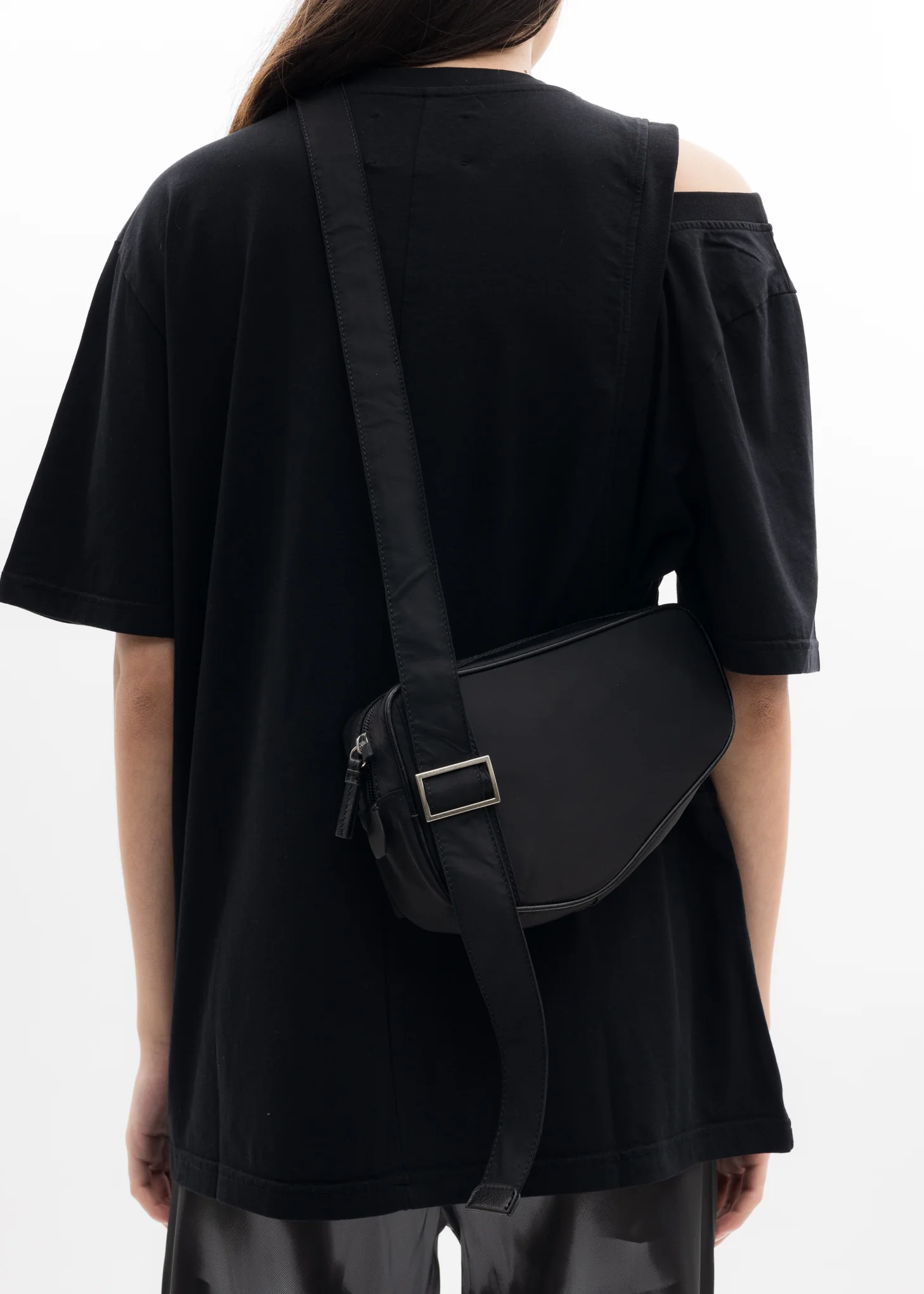 BLACK SMALL ASYMMETRIC BAG - Image 4