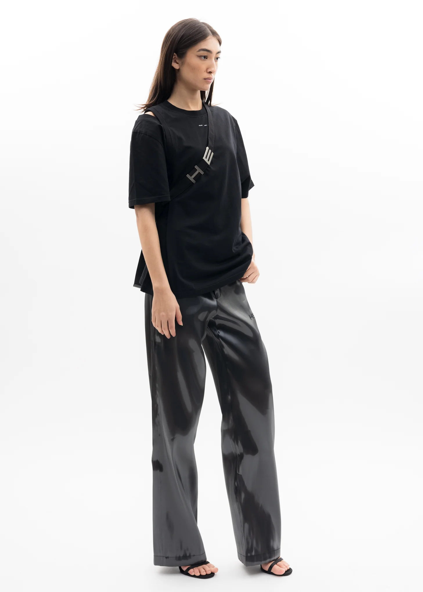 BLACK SMALL ASYMMETRIC BAG - Image 5