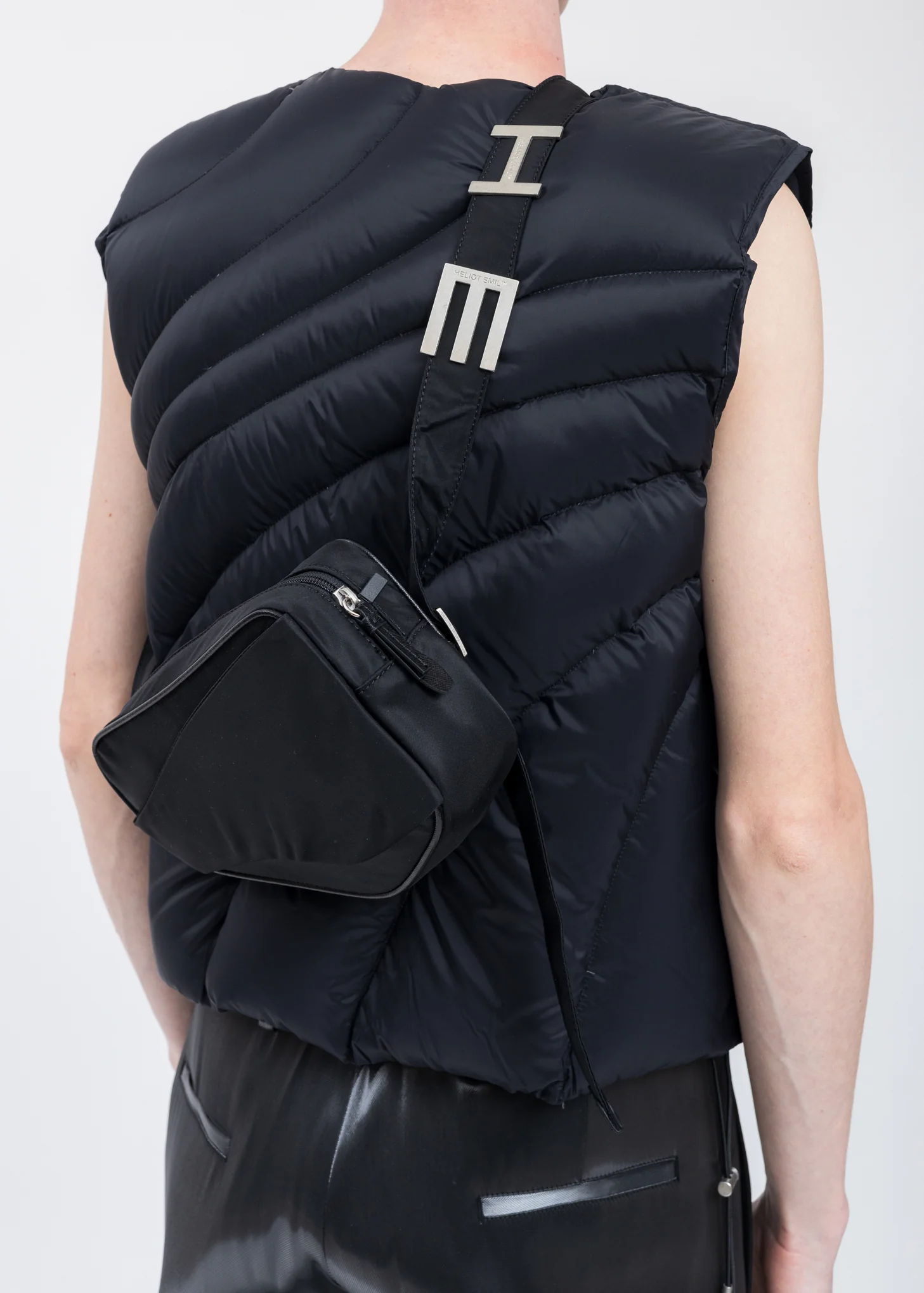 BLACK SMALL ASYMMETRIC BAG - Image 2