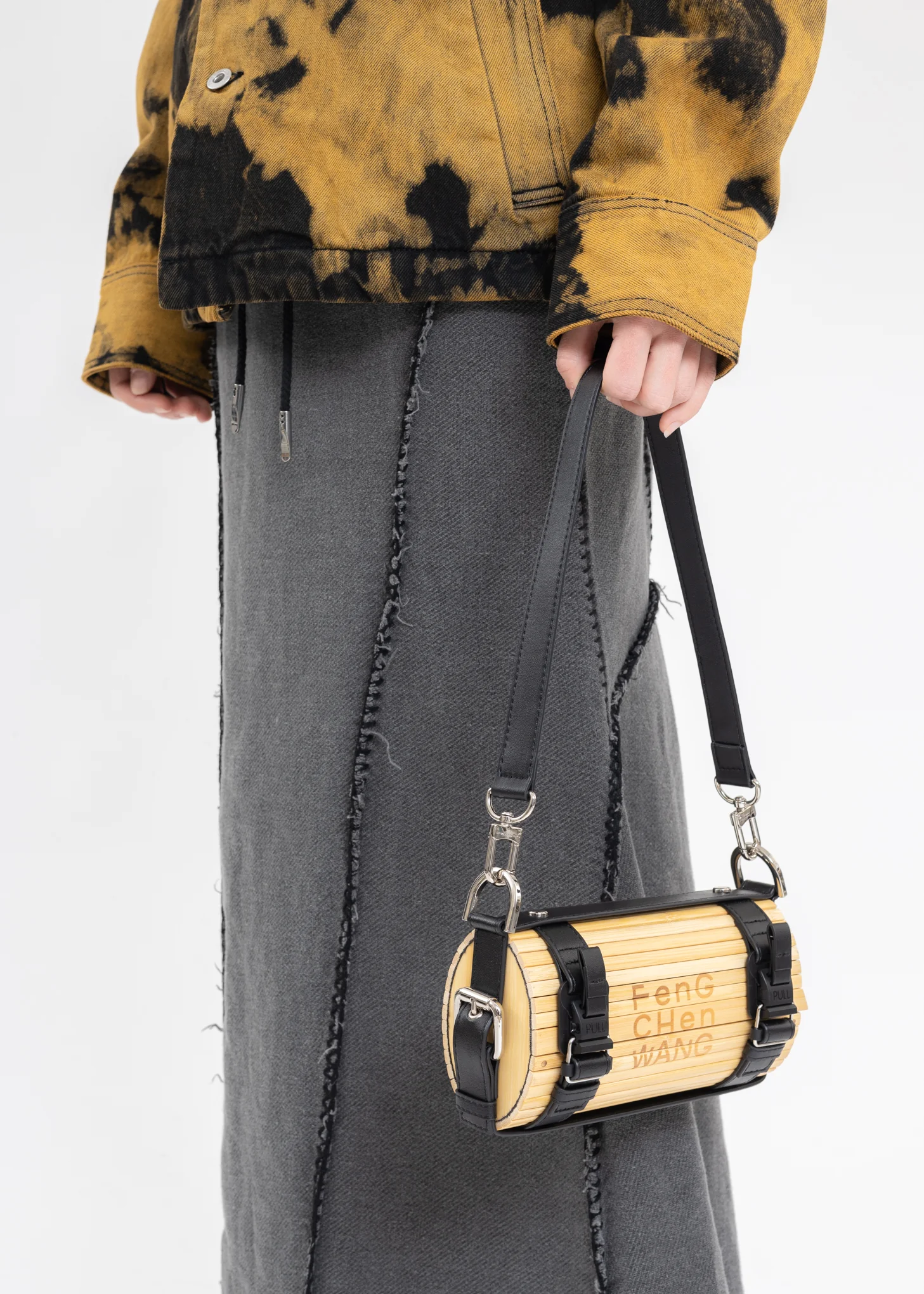 Black Small Bamboo Bag (Classic) - Image 3