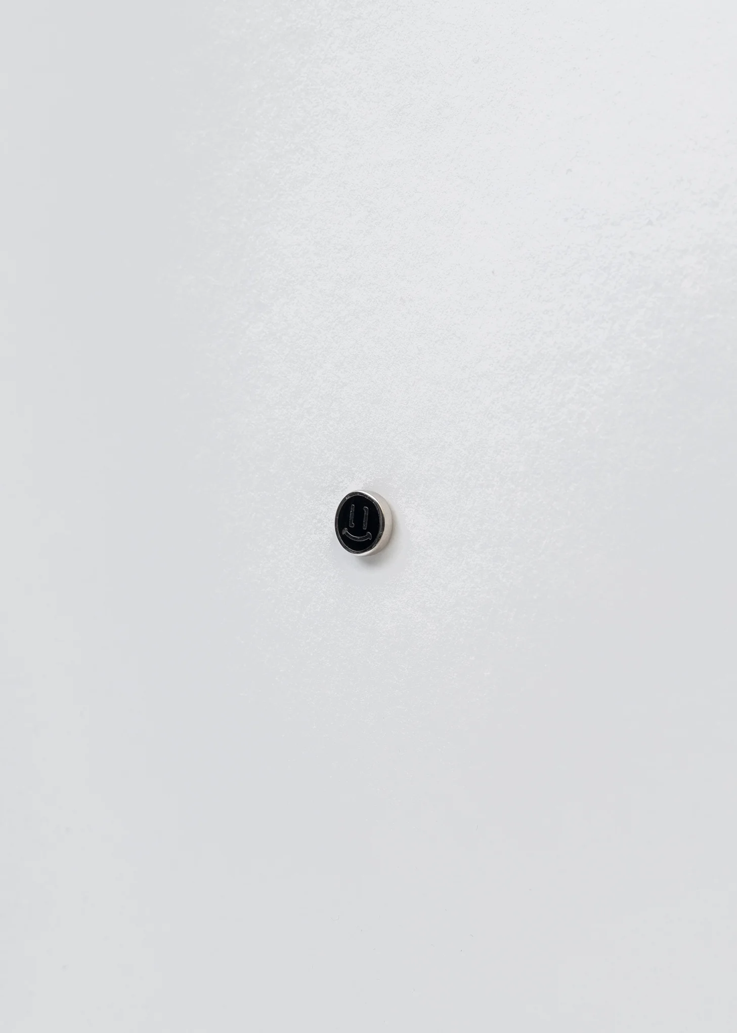 Black Smiley Face Earring - Single - Image 4