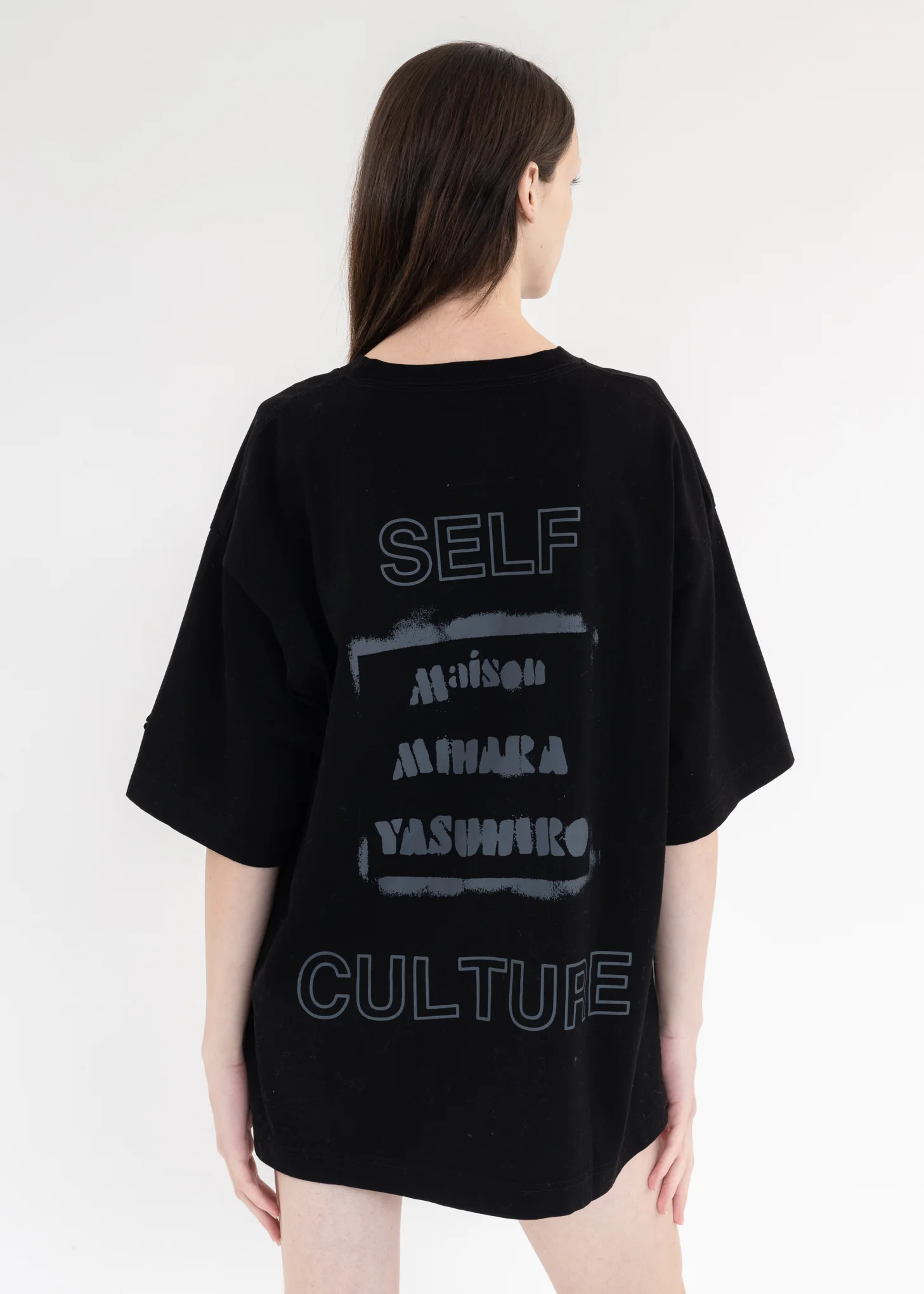 Black Smily Face Printed Tee - Image 2