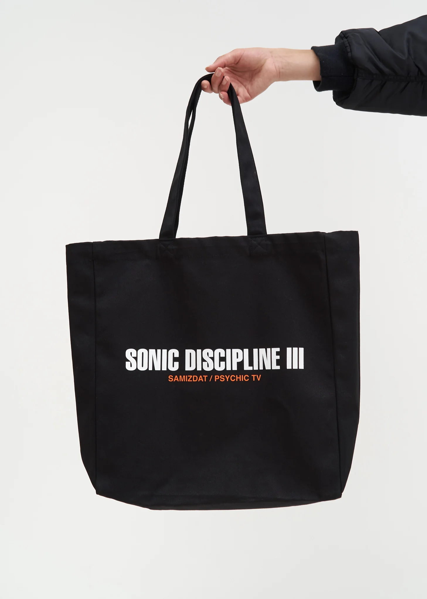 Black Sonic Discipline III Tote Bag