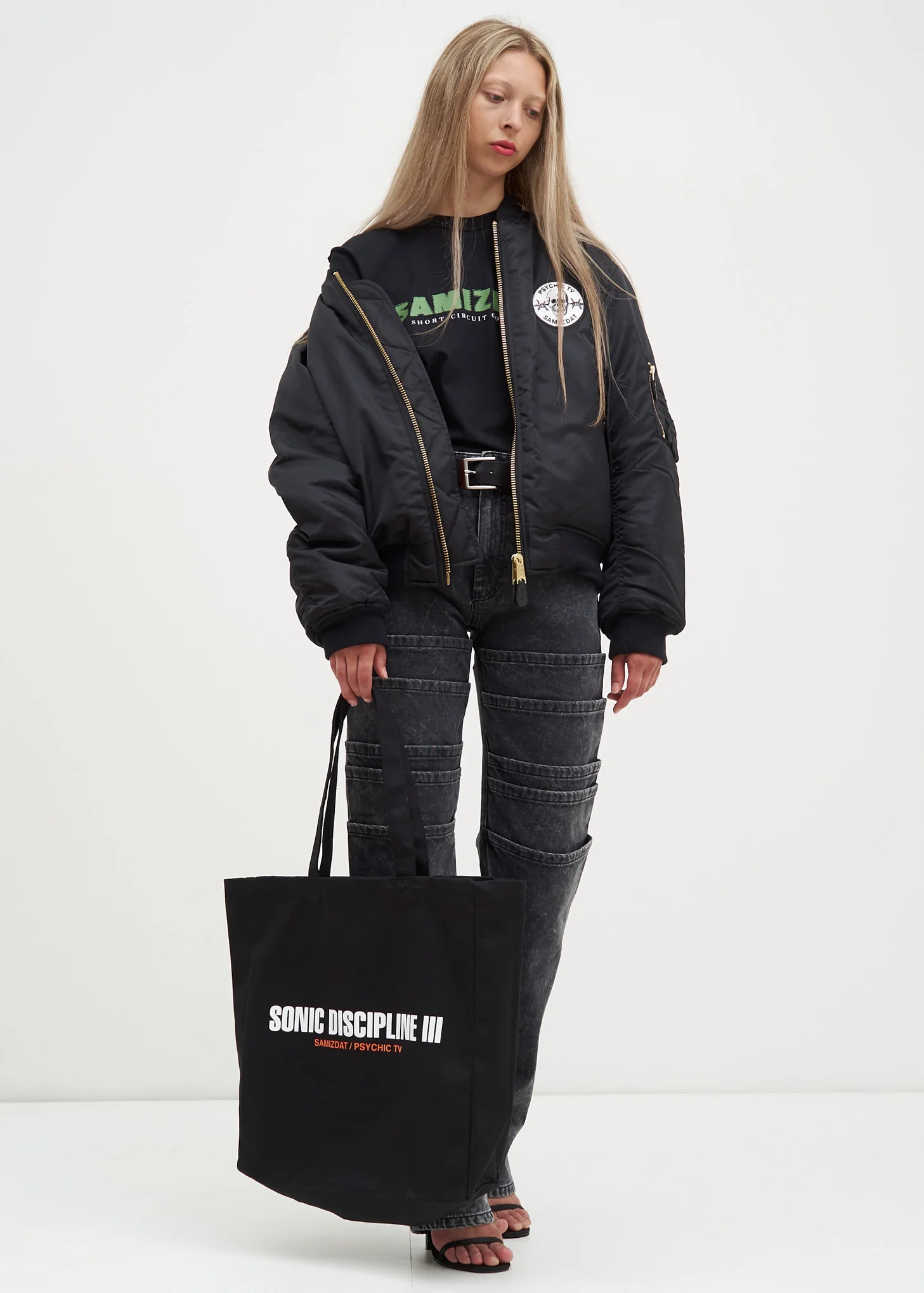 Black Sonic Discipline III Tote Bag - Image 2