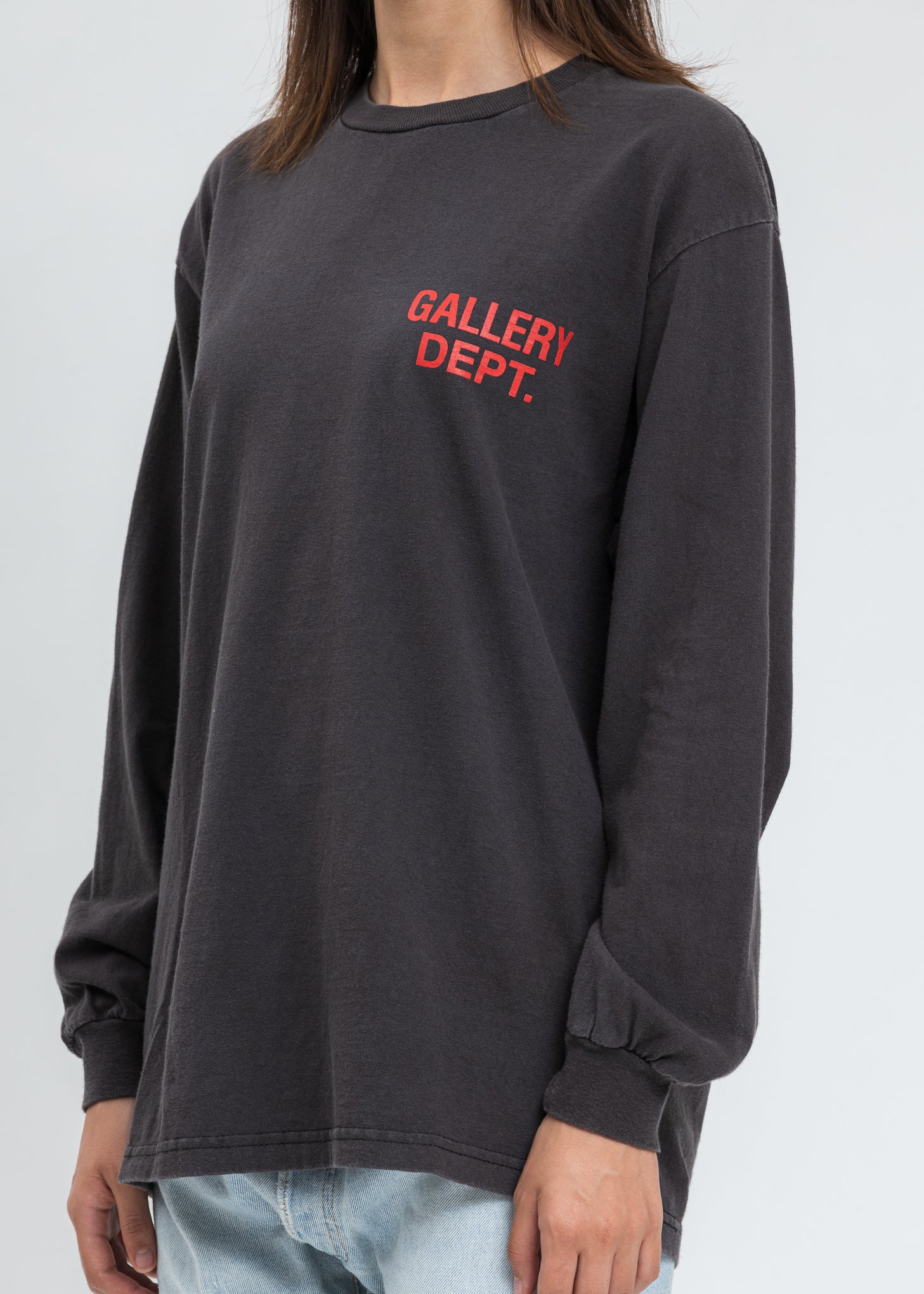 Black Souvenir Tee L/S  (Red Logo) - Image 5