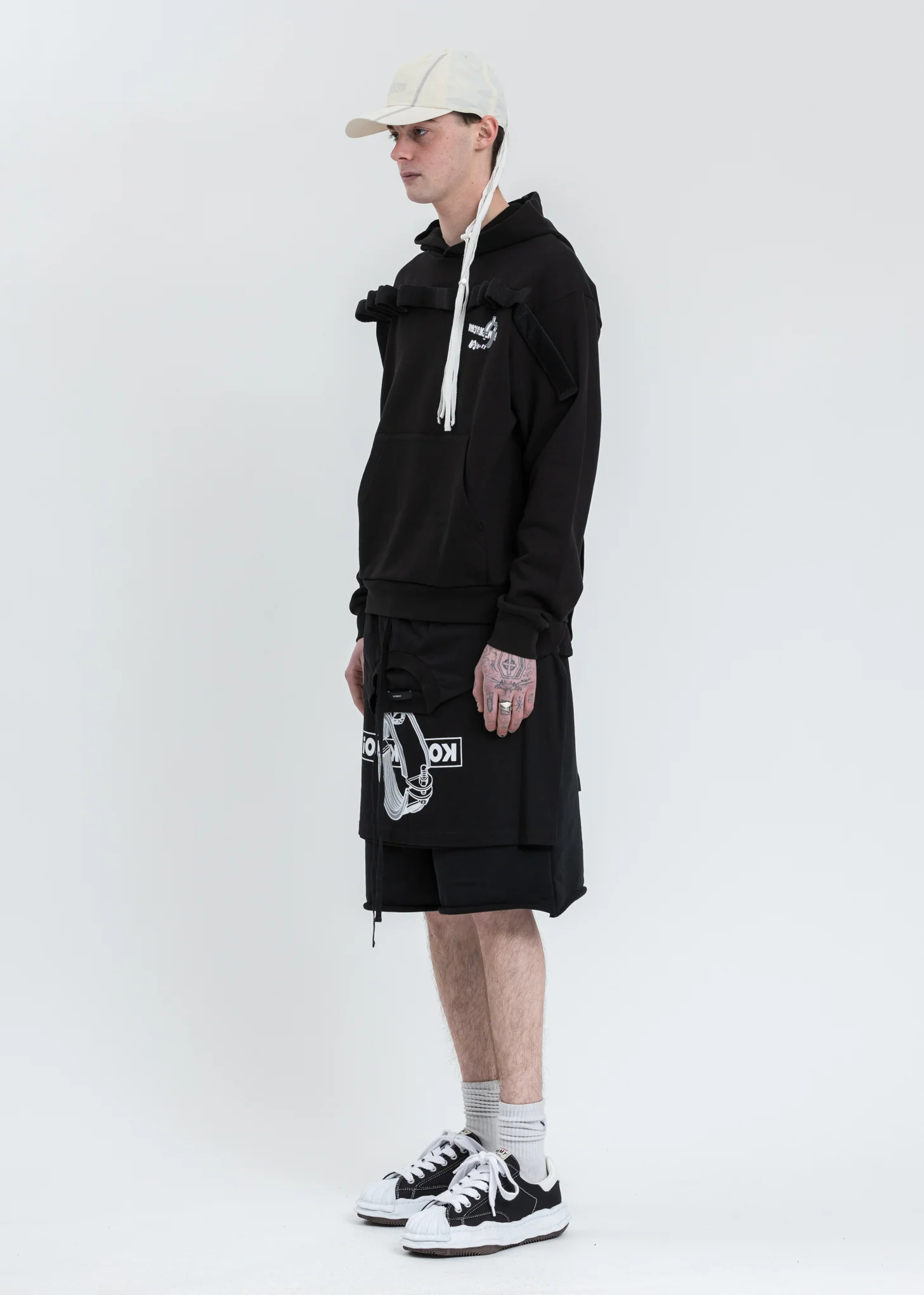 Black Space Ratio Hoodie - Image 7