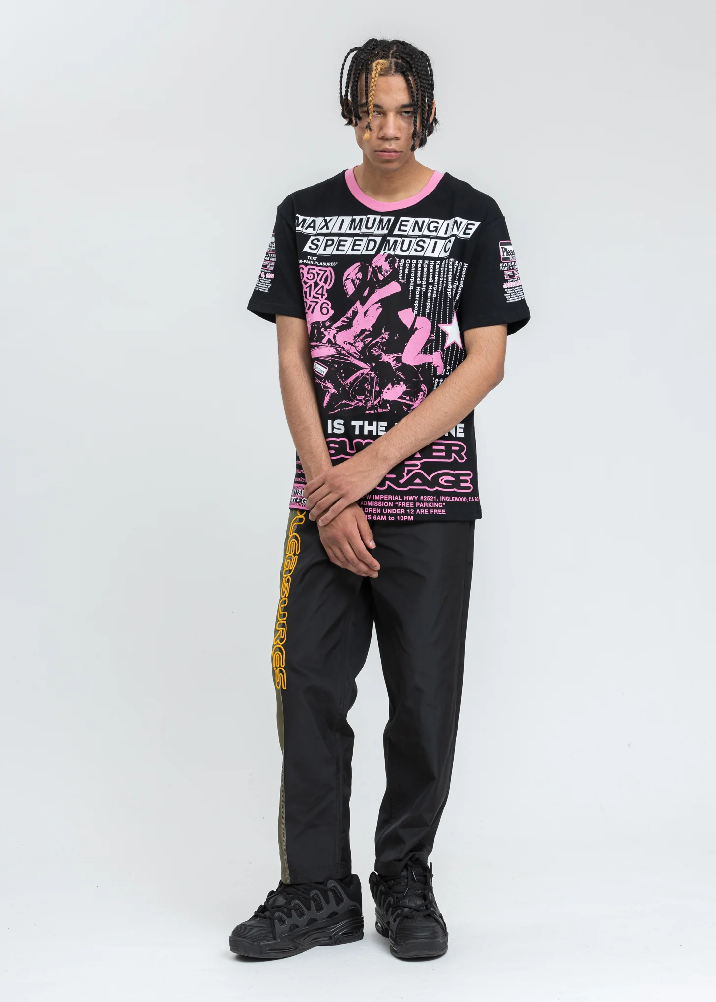 Black Speed Music Heavyweight T-Shirt - Image 5