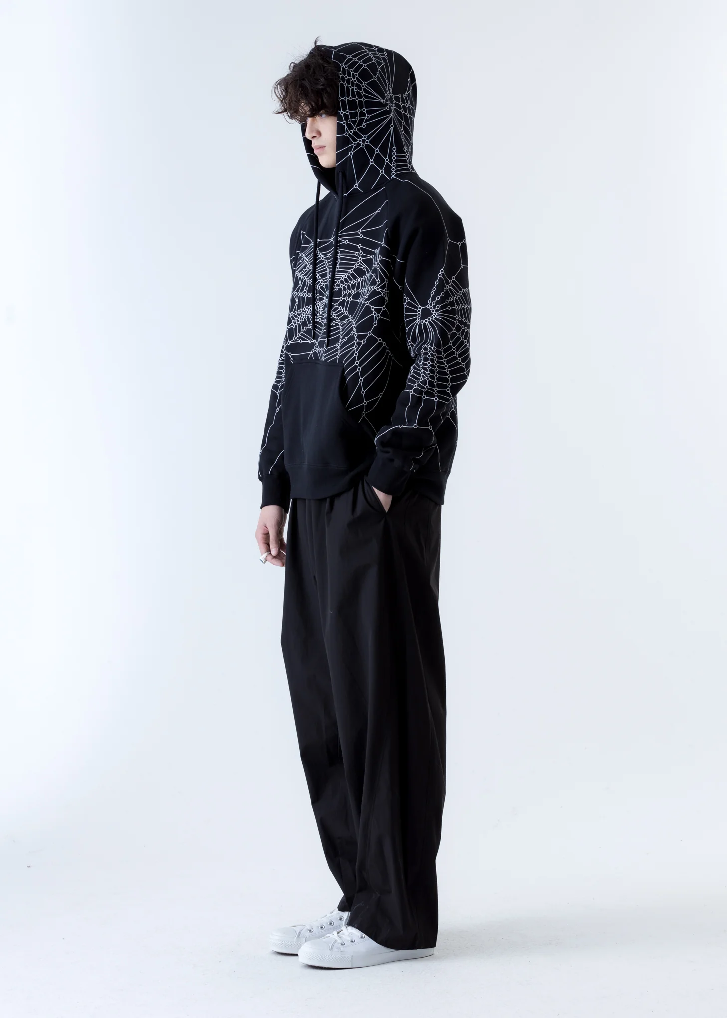 Black Spider Wed Racing Hoodie - Image 8