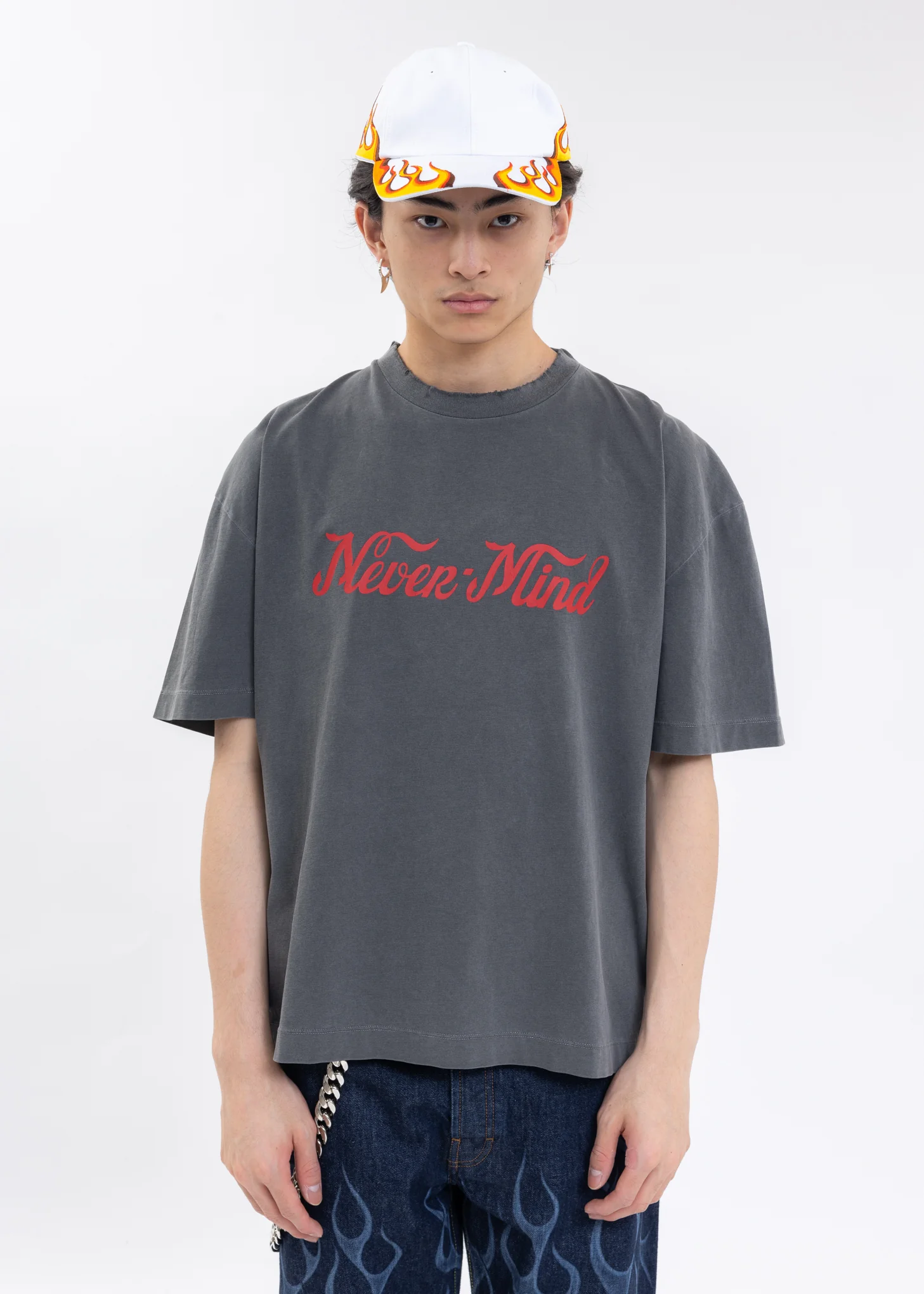Washed Black SPIRIT NEVERMIND T-Shirt