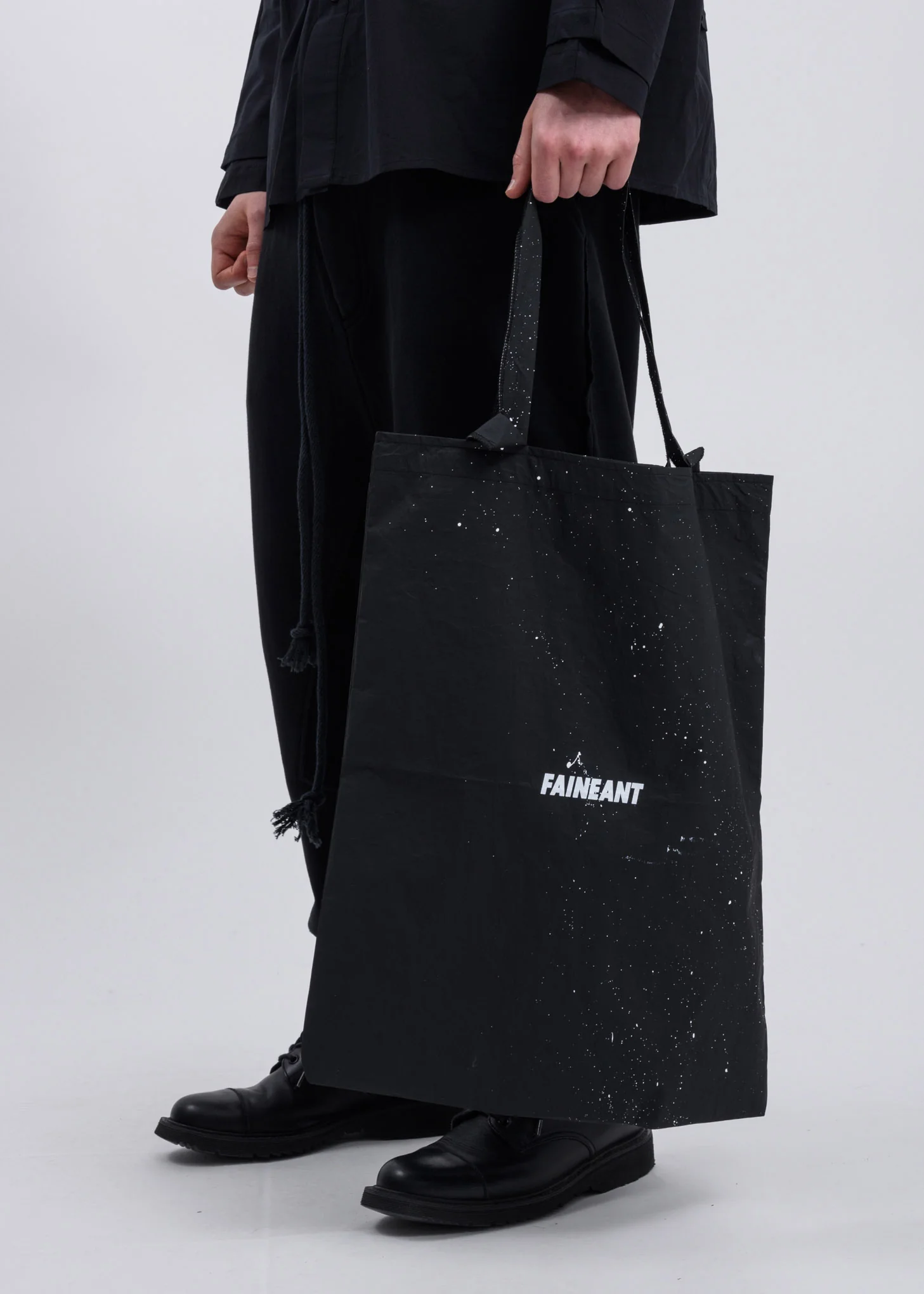 Black  Splatter Tote Bag - Image 2