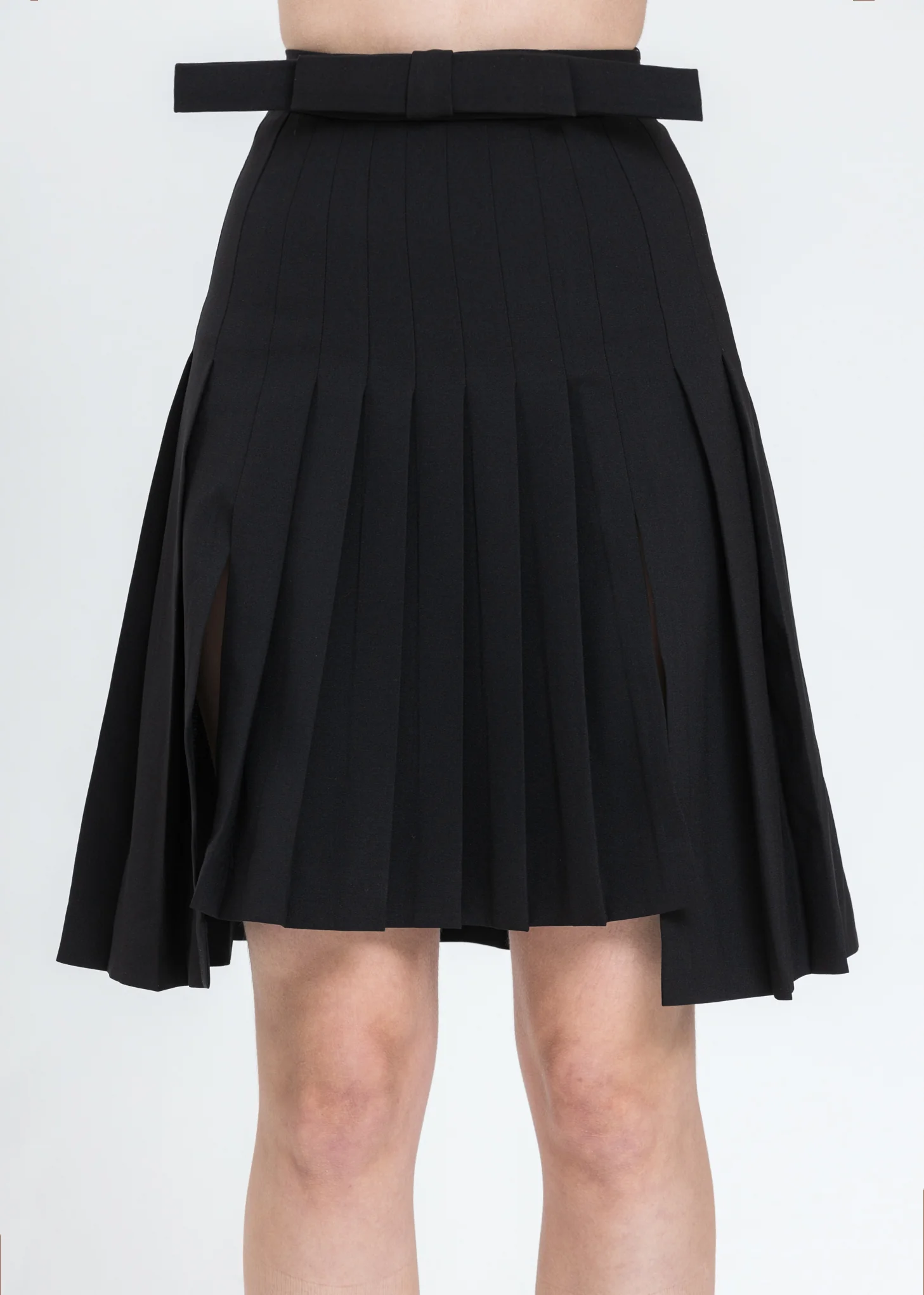 Black Split Pleat Skirt - Image 4