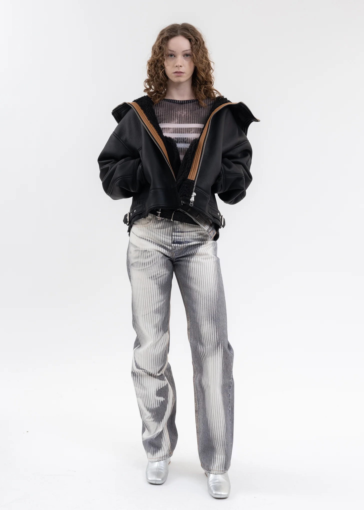 BLACK SPLIT WIRE JACKET - Image 6