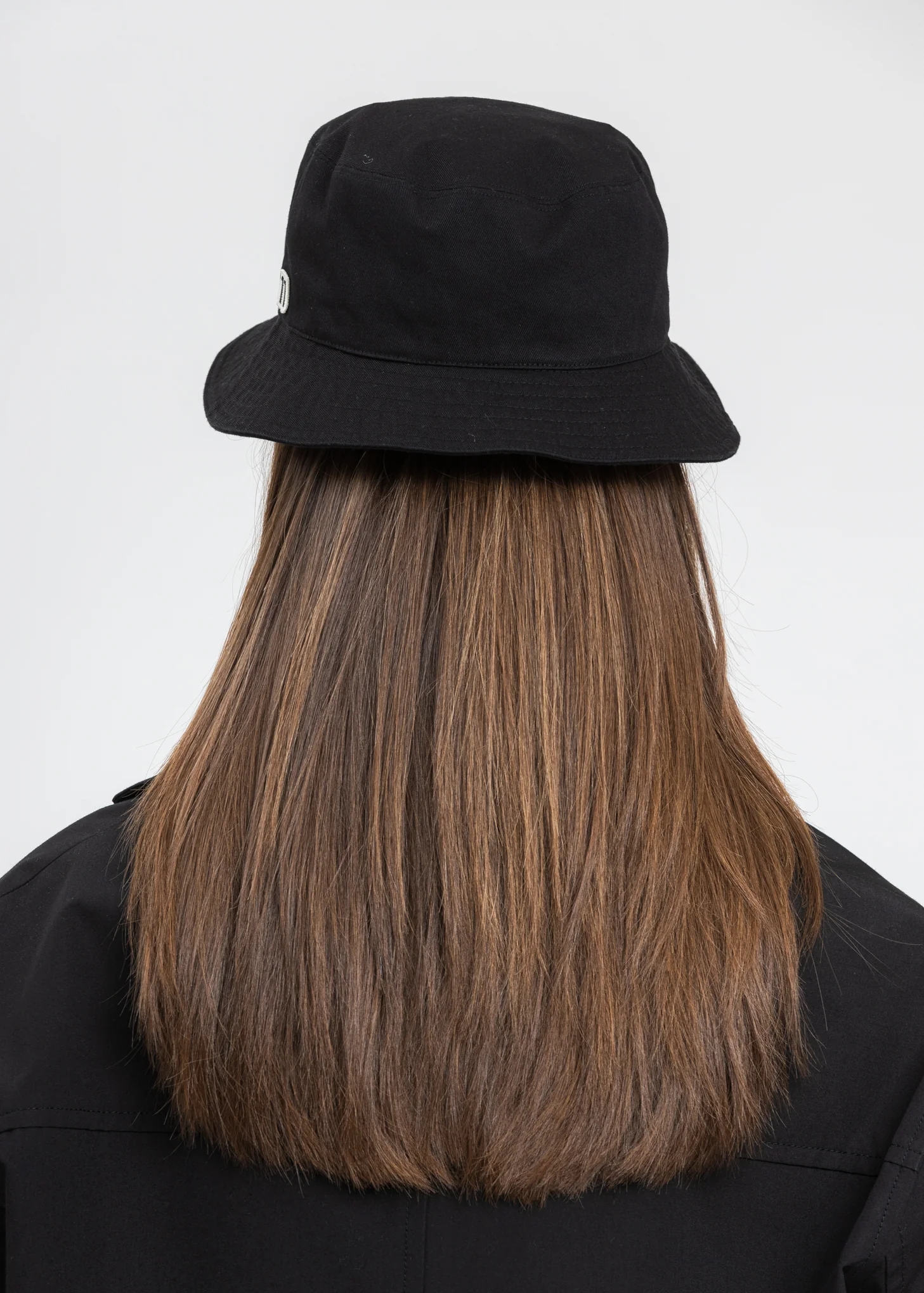 Black Square Logo Bucket Hat - Image 3