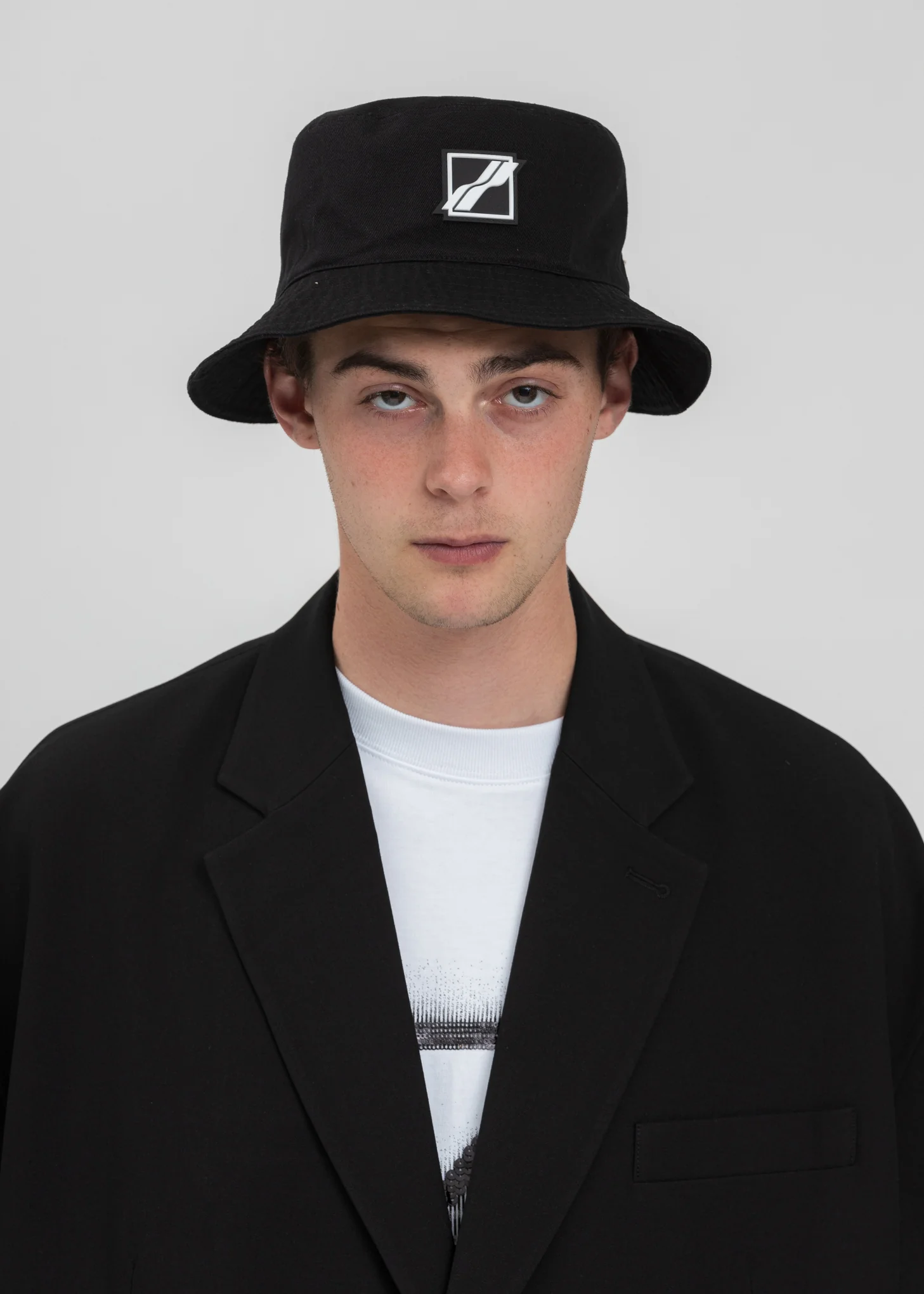 Black Square Logo Bucket Hat