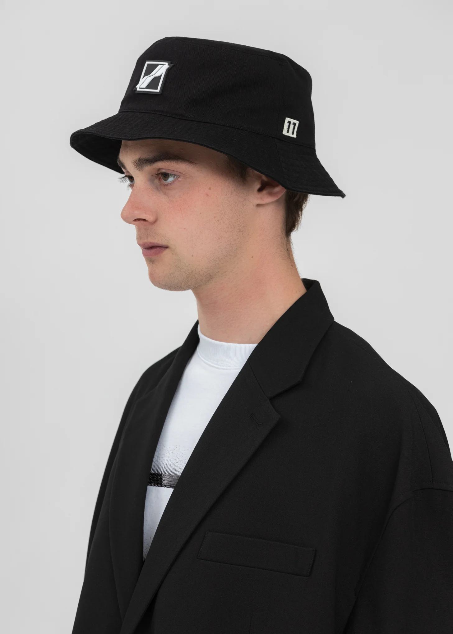 Black Square Logo Bucket Hat - Image 2