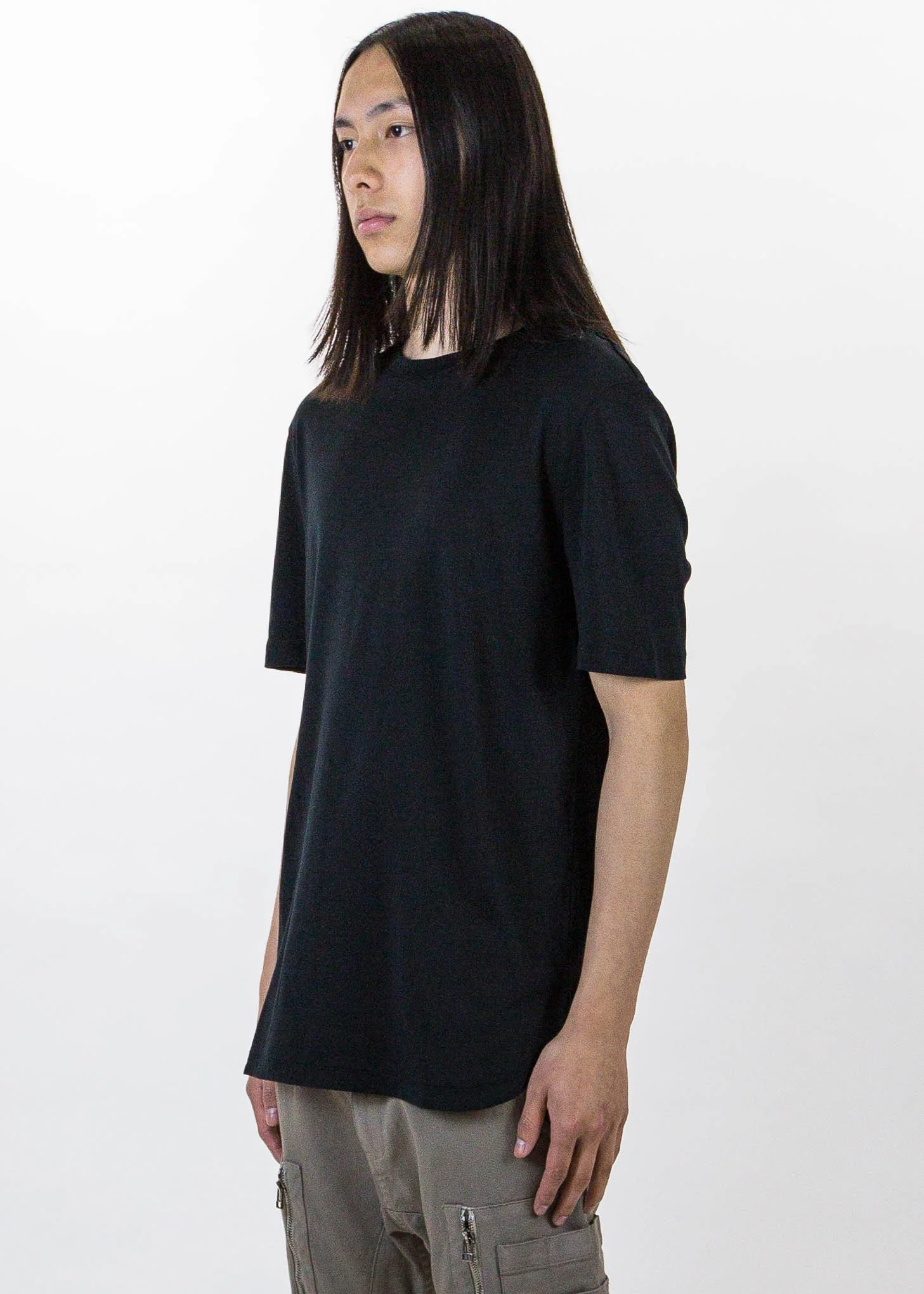 Black SS Tee Brushed Jersey - Image 3