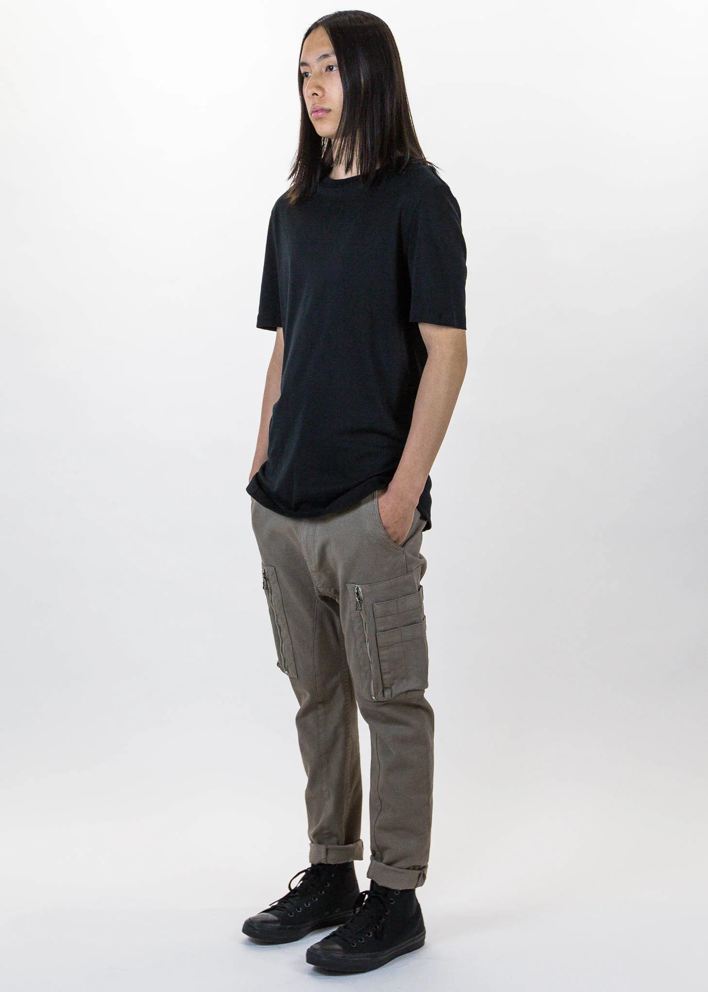 Black SS Tee Brushed Jersey - Image 5