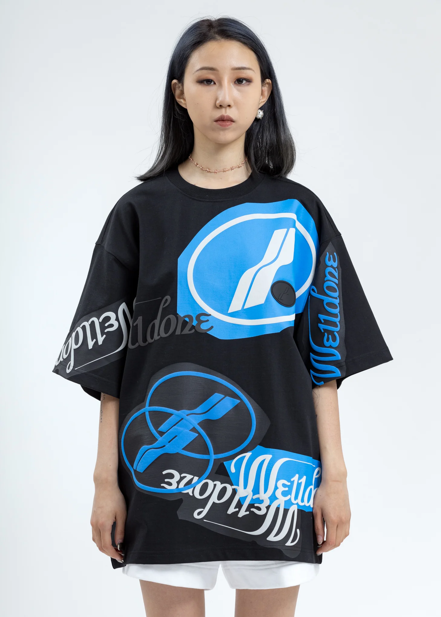Black Stacked Logo T-Shirt