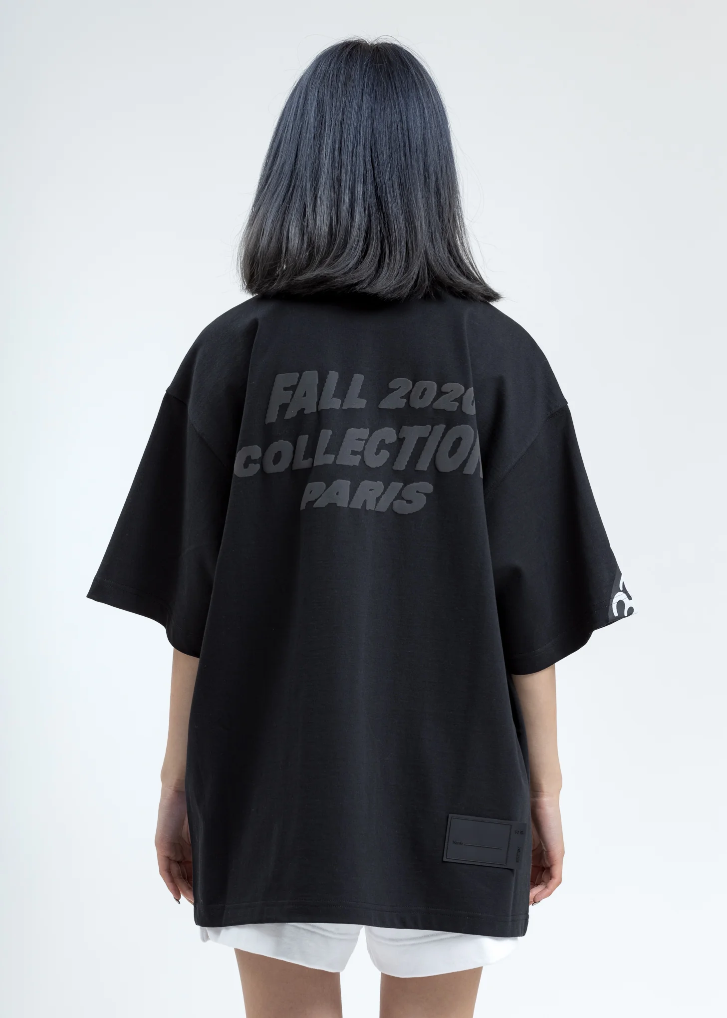 Black Stacked Logo T-Shirt - Image 2