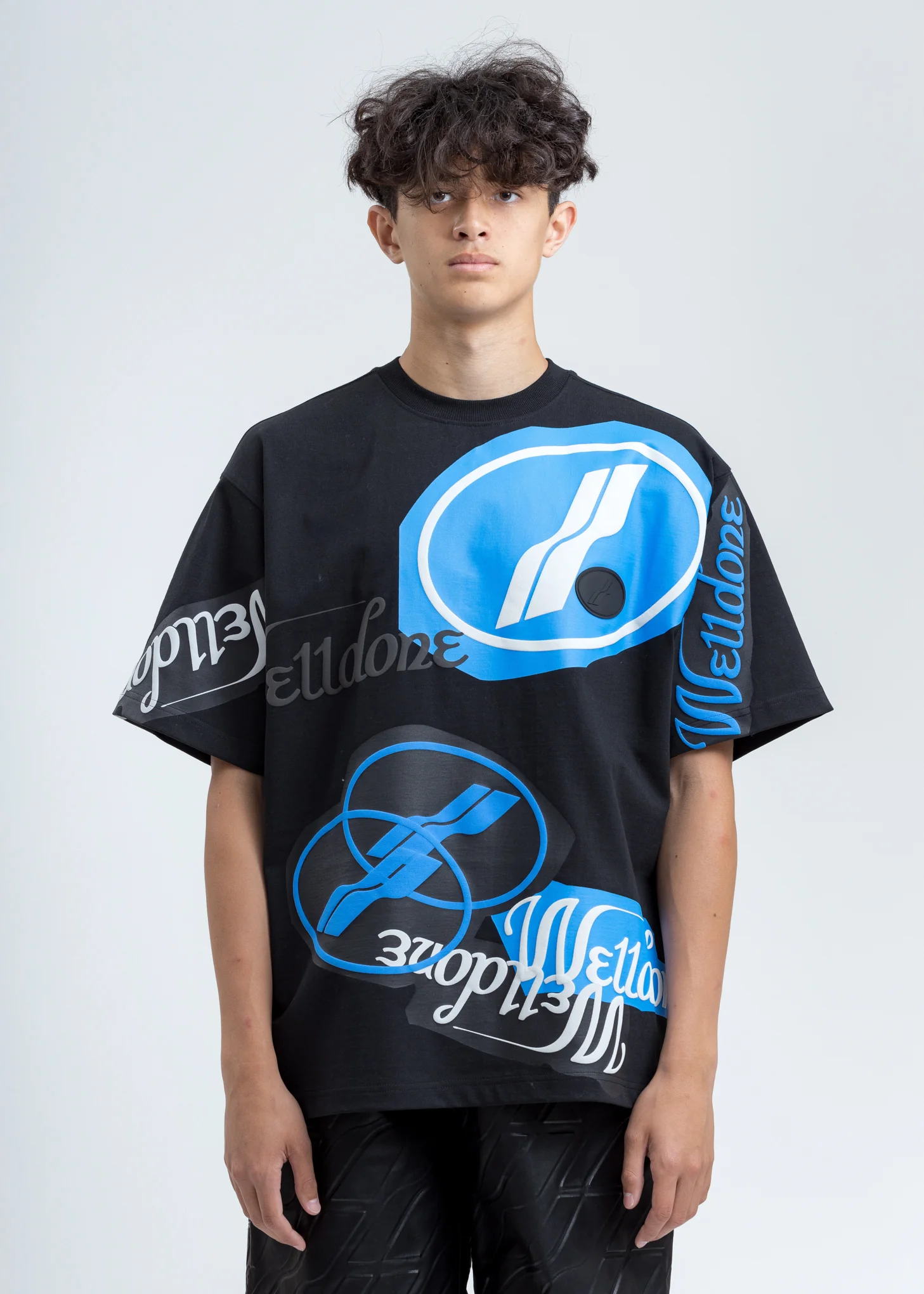 Black Stacked Logo T-Shirt