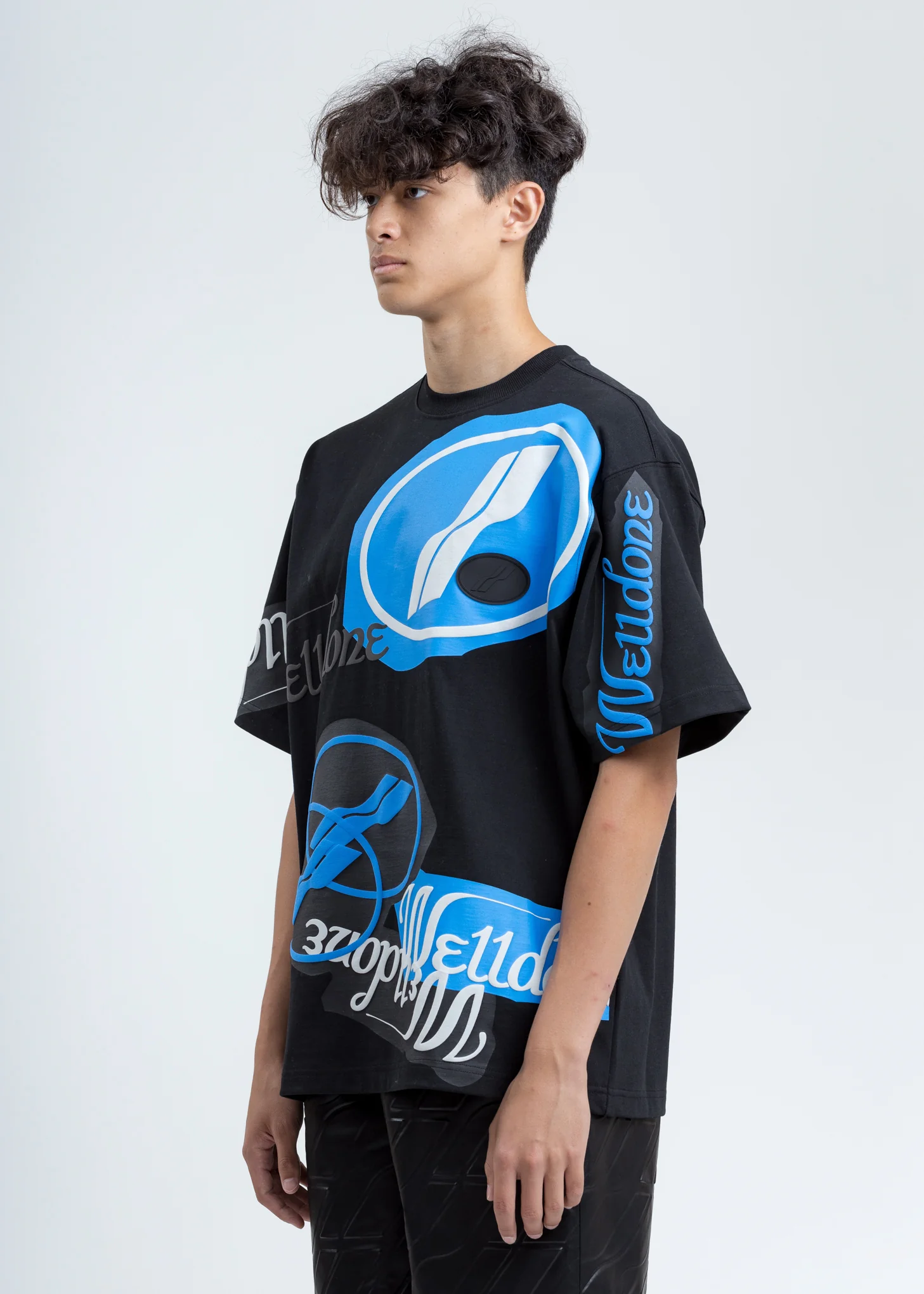 Black Stacked Logo T-Shirt - Image 3