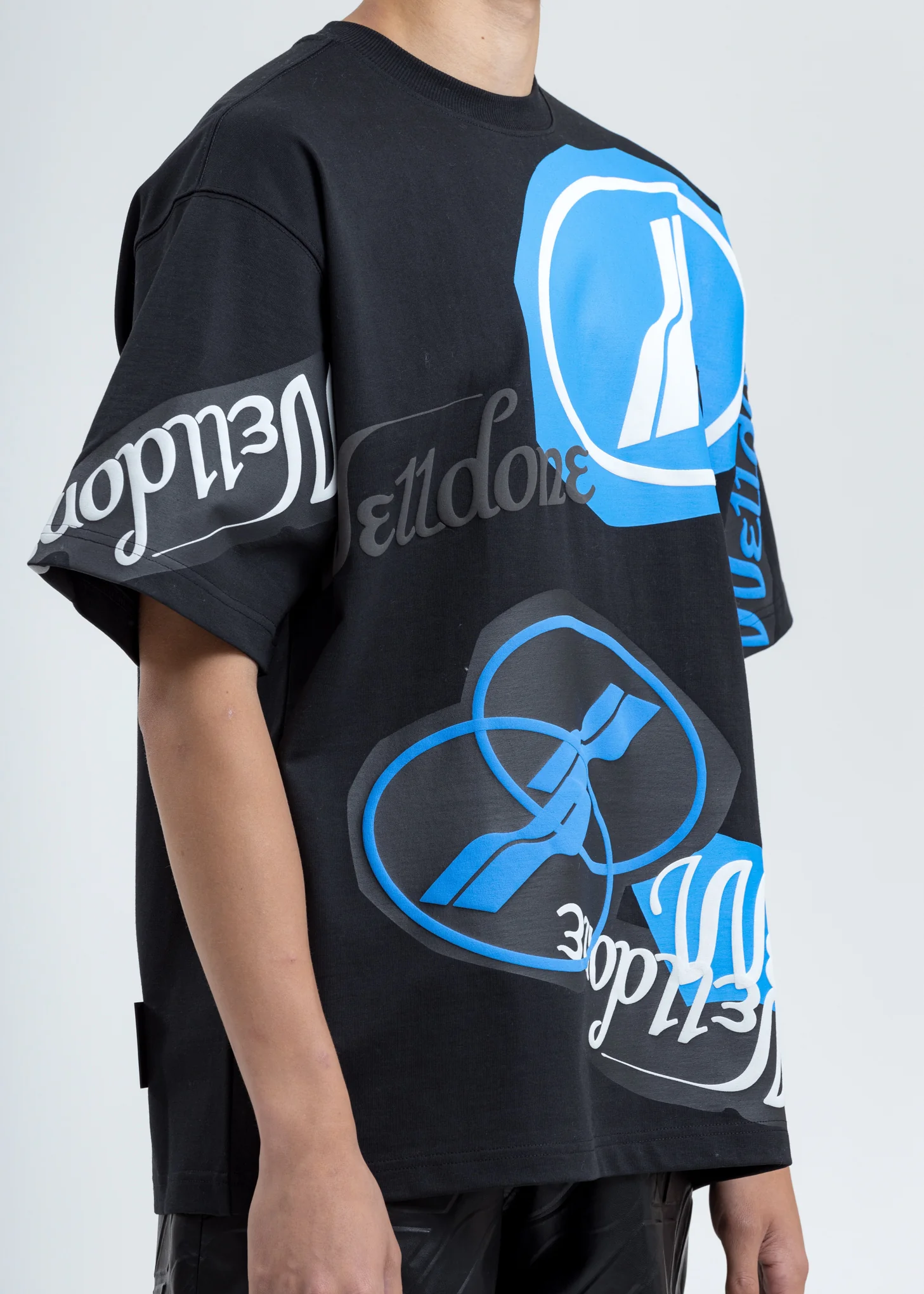 Black Stacked Logo T-Shirt - Image 5
