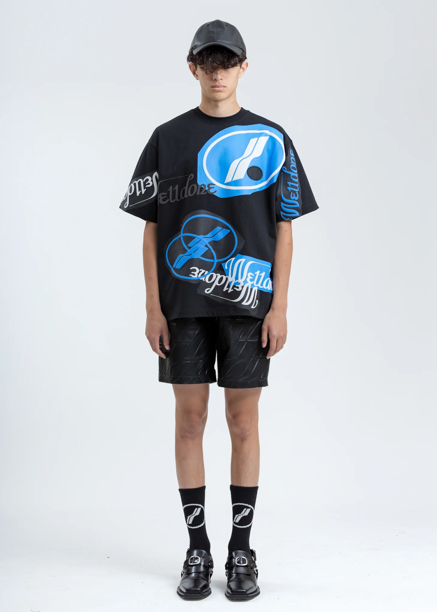 Black Stacked Logo T-Shirt - Image 6