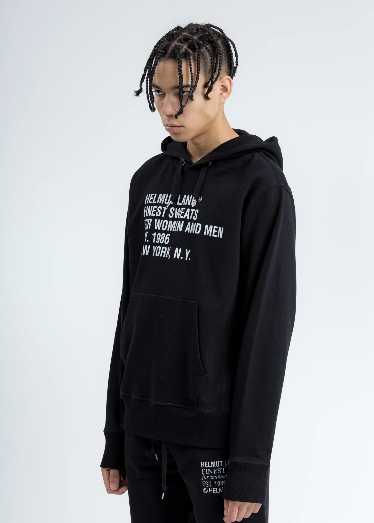 Black Standard Fine Hoodie - Image 3
