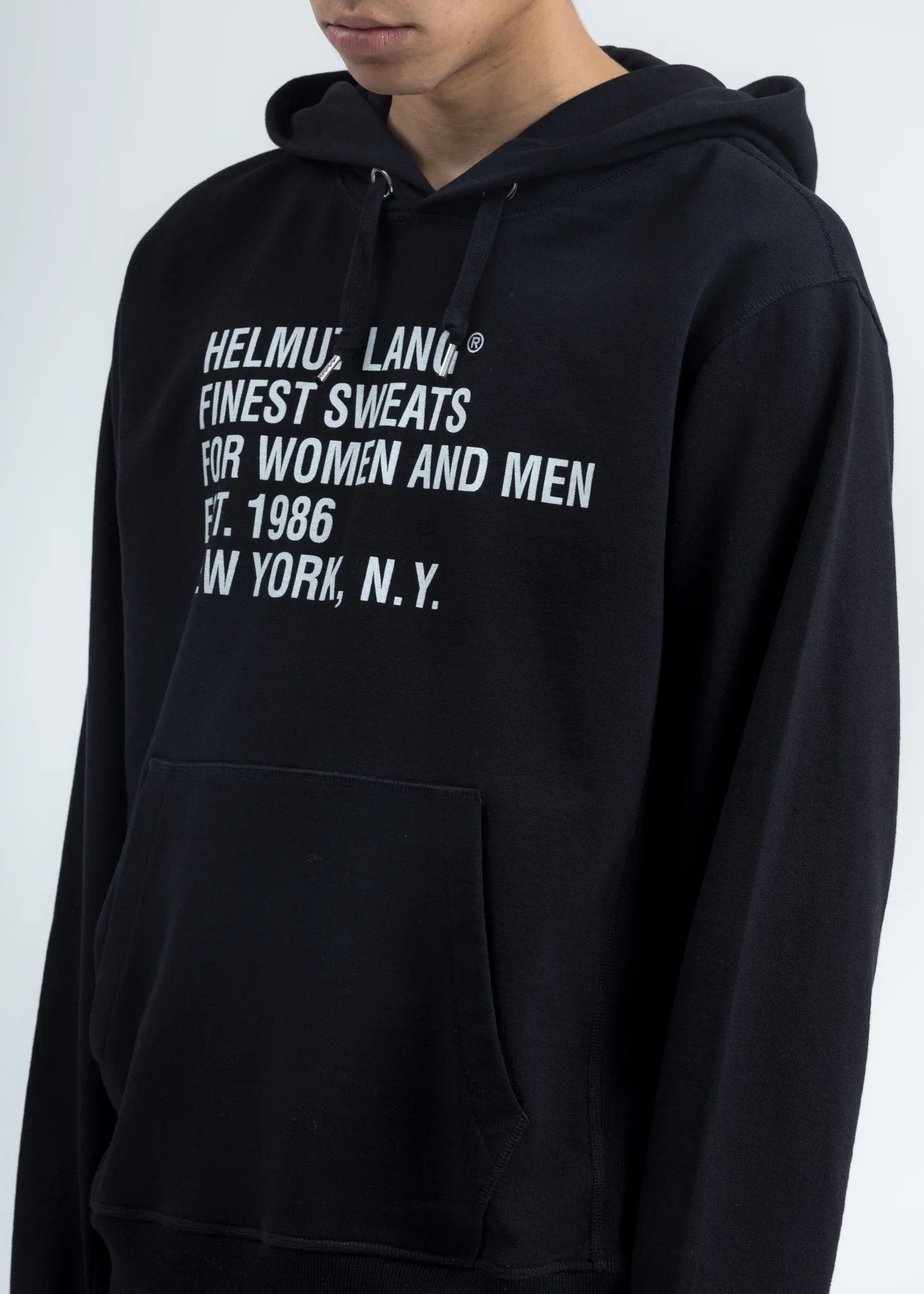 Black Standard Fine Hoodie - Image 4
