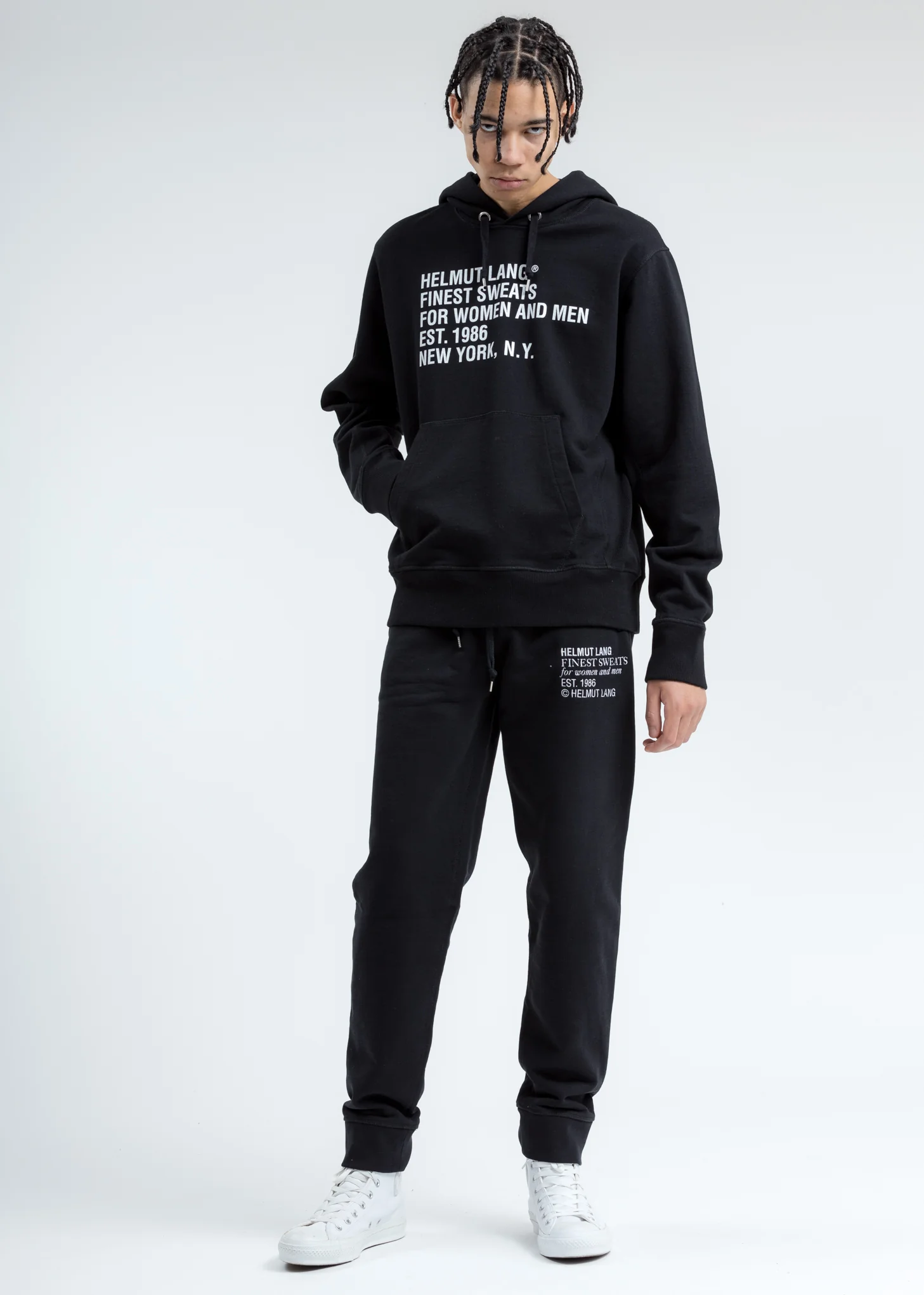 Black Standard Fine Hoodie - Image 6