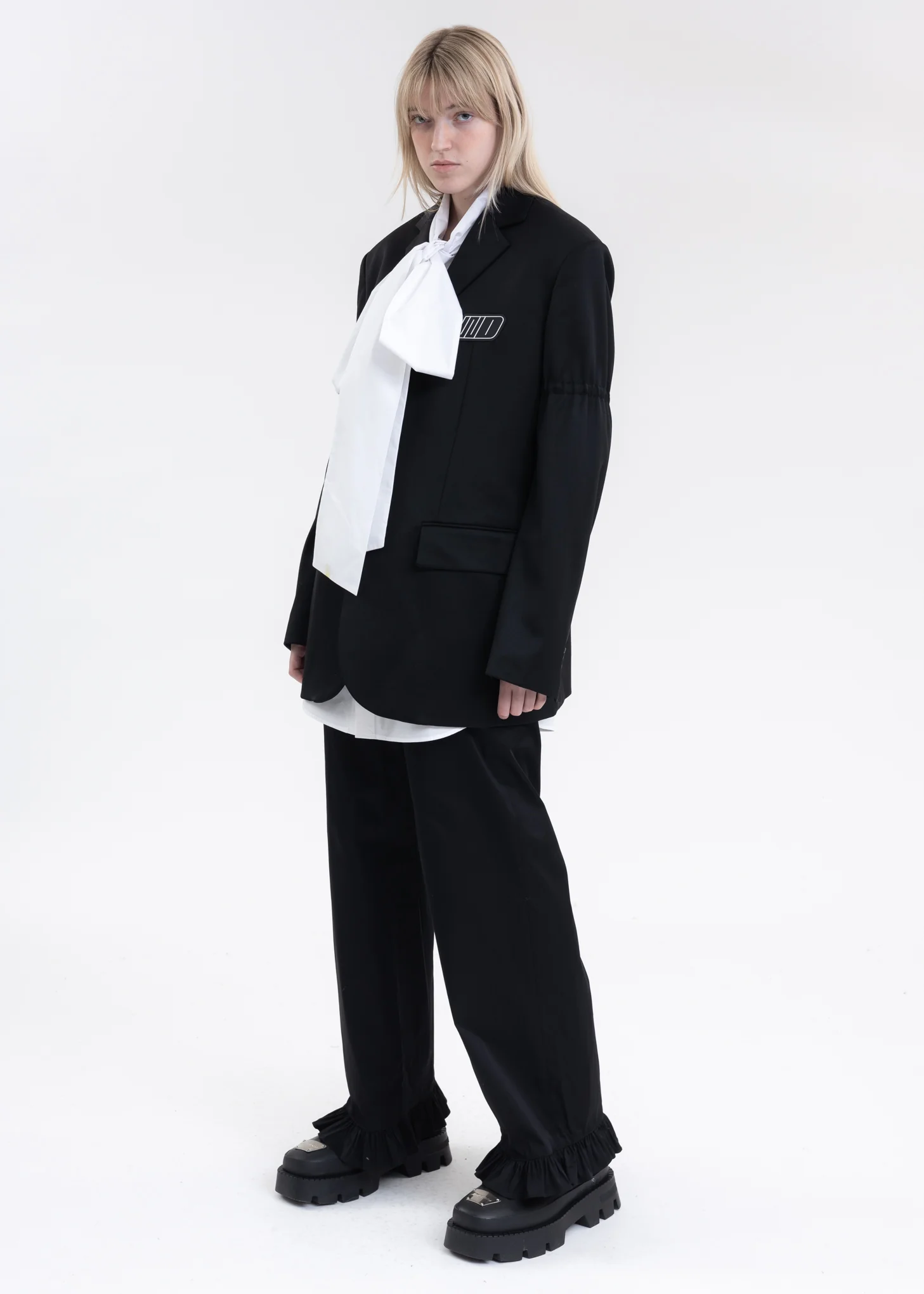 BLACK STANDARD JACKET WITH RUBBER BAND SLEEVES - Image 6