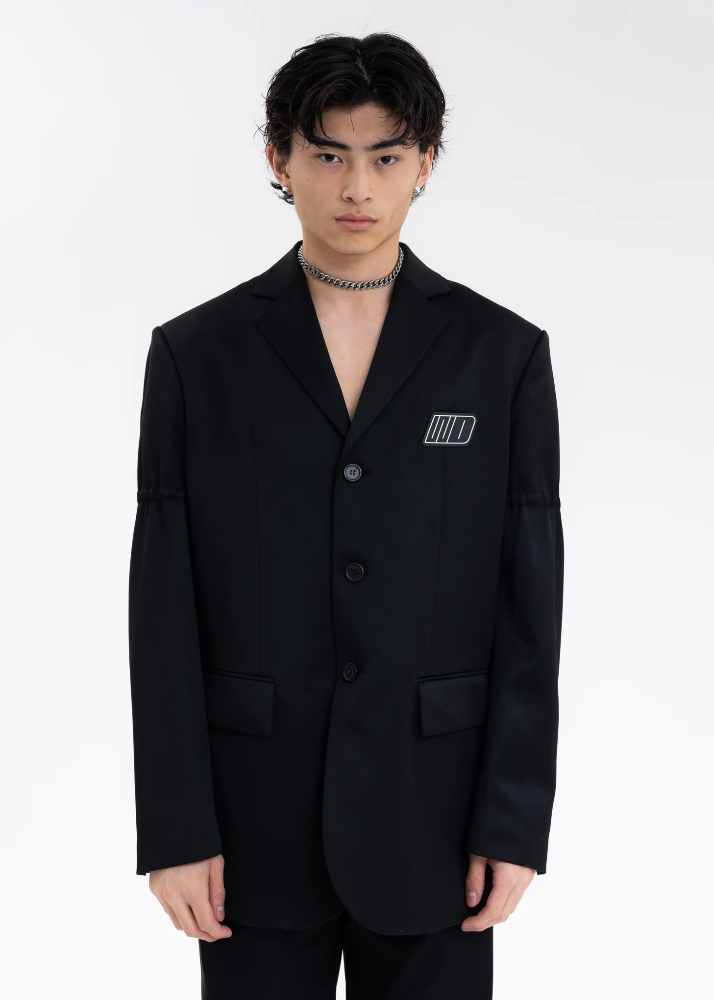 BLACK STANDARD JACKET WITH RUBBER BAND SLEEVES
