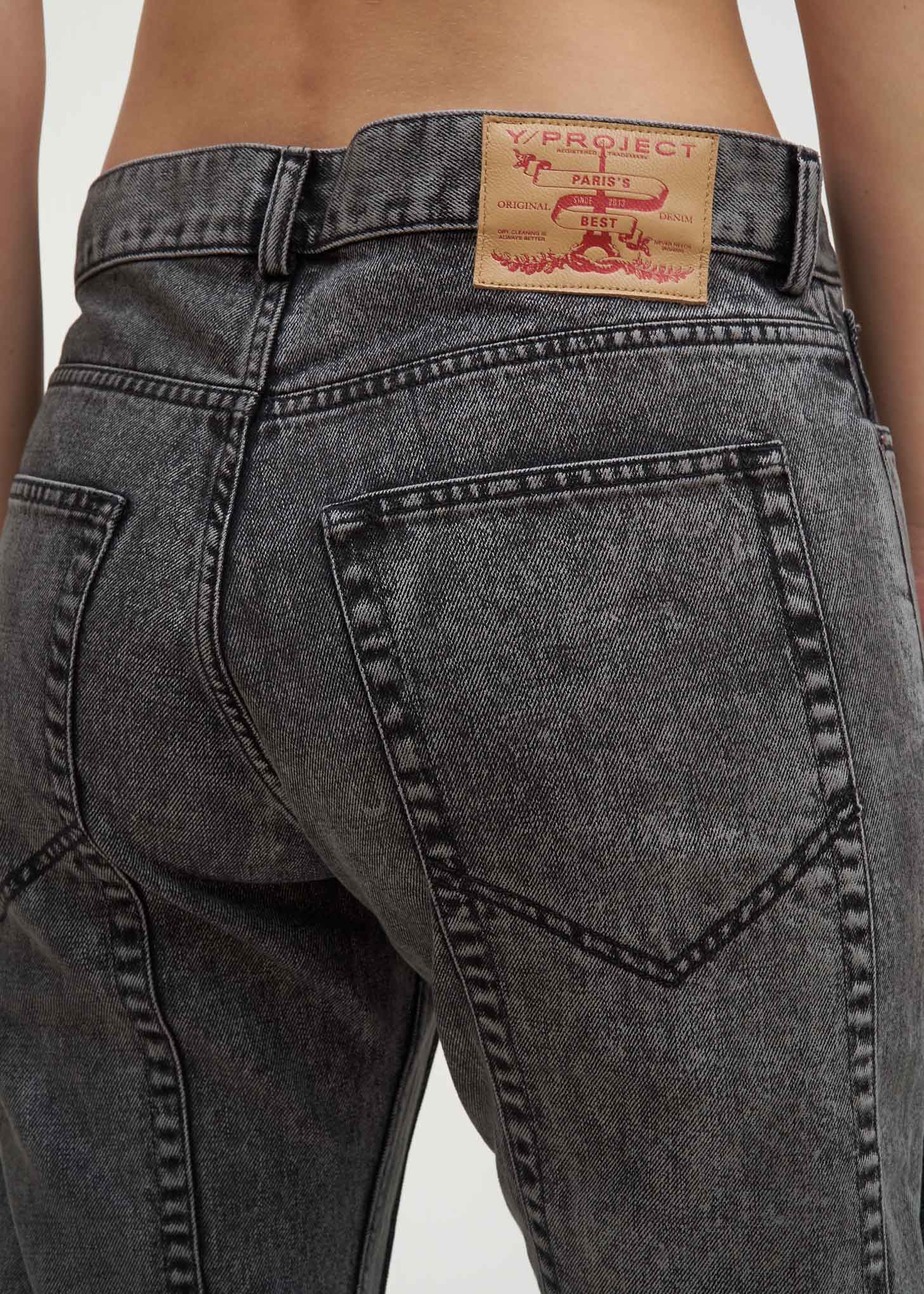 Black Stonewash XL Pocket Jeans - Image 4