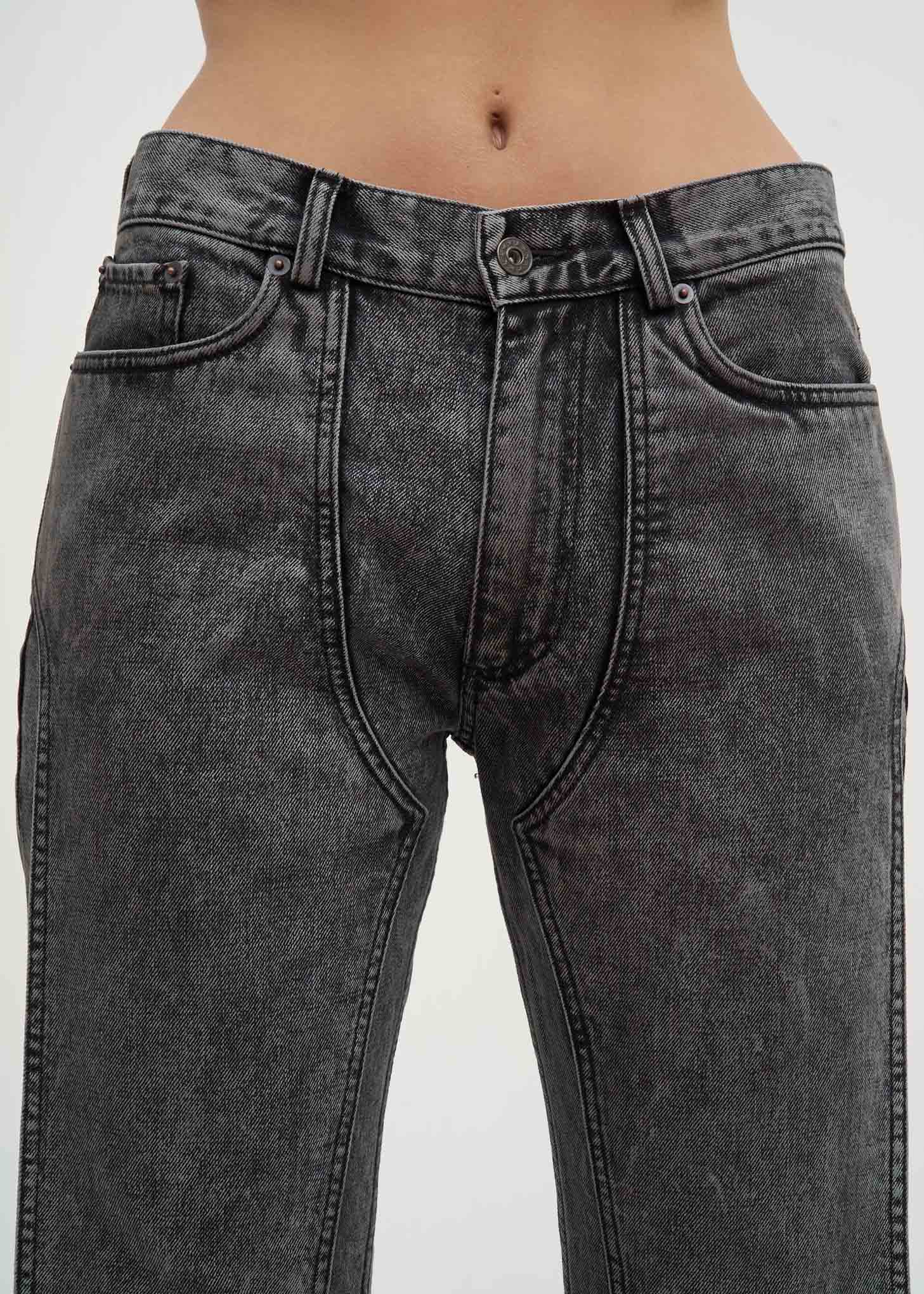 Black Stonewash XL Pocket Jeans - Image 5