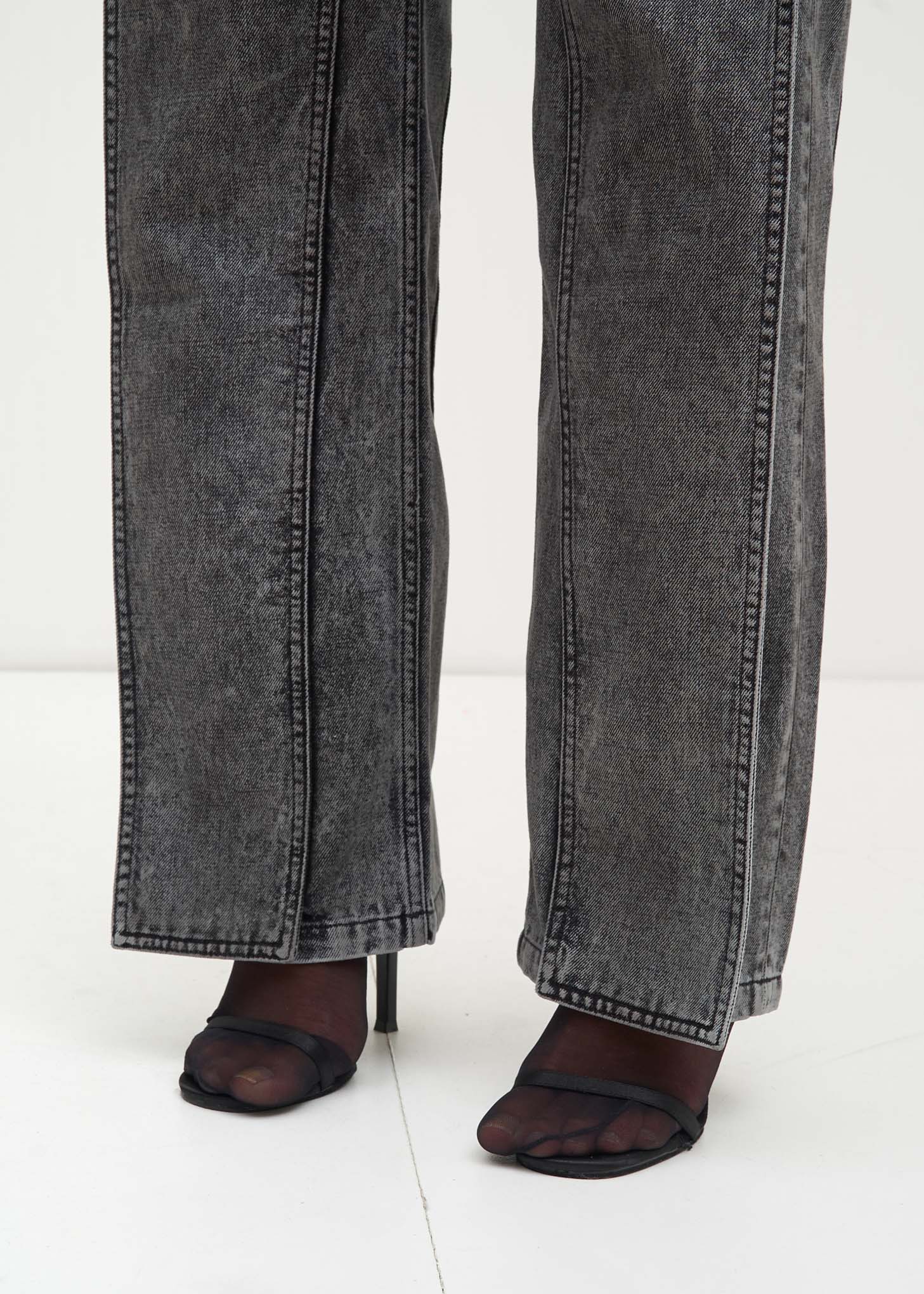 Black Stonewash XL Pocket Jeans - Image 6