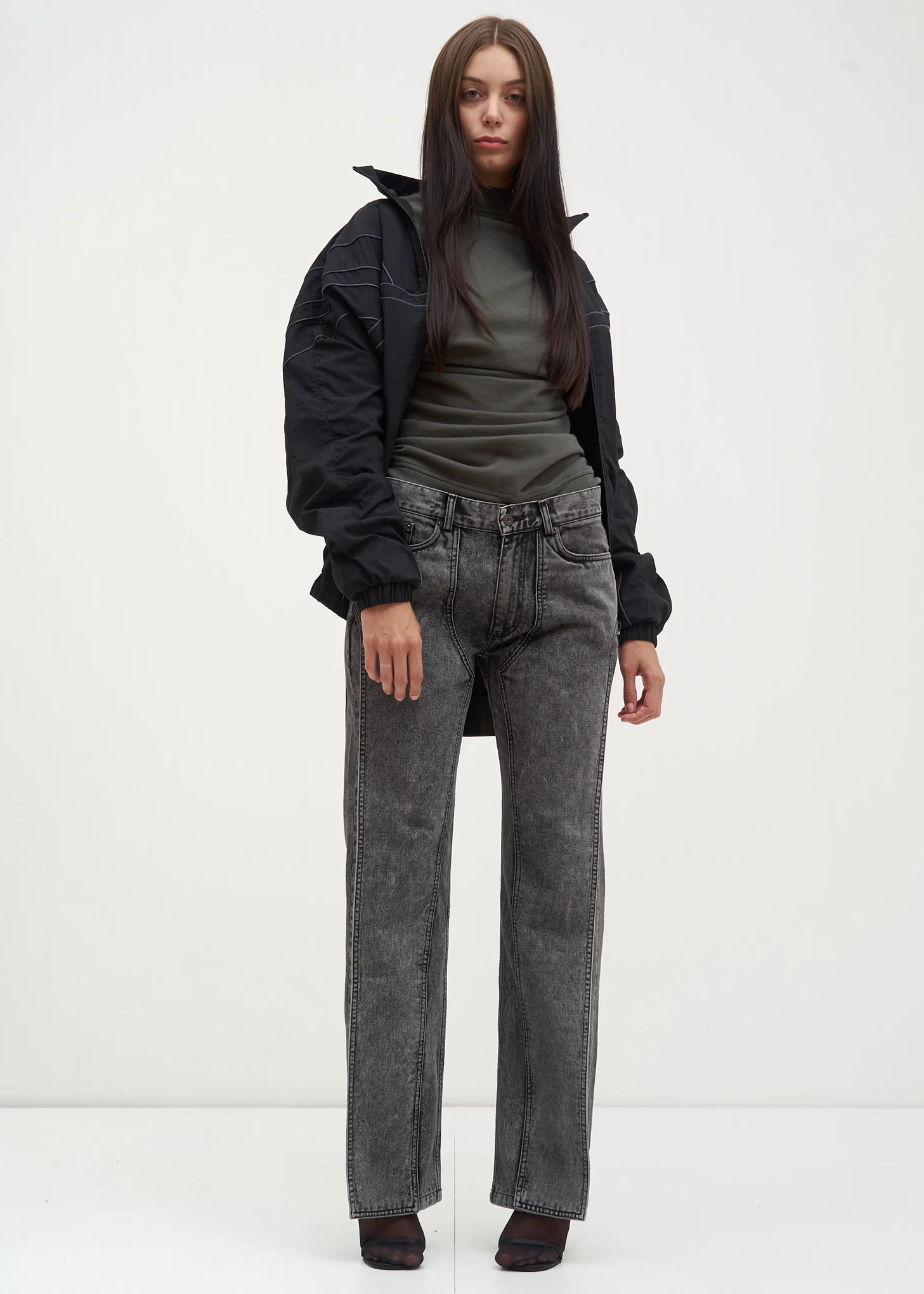 Black Stonewash XL Pocket Jeans - Image 8