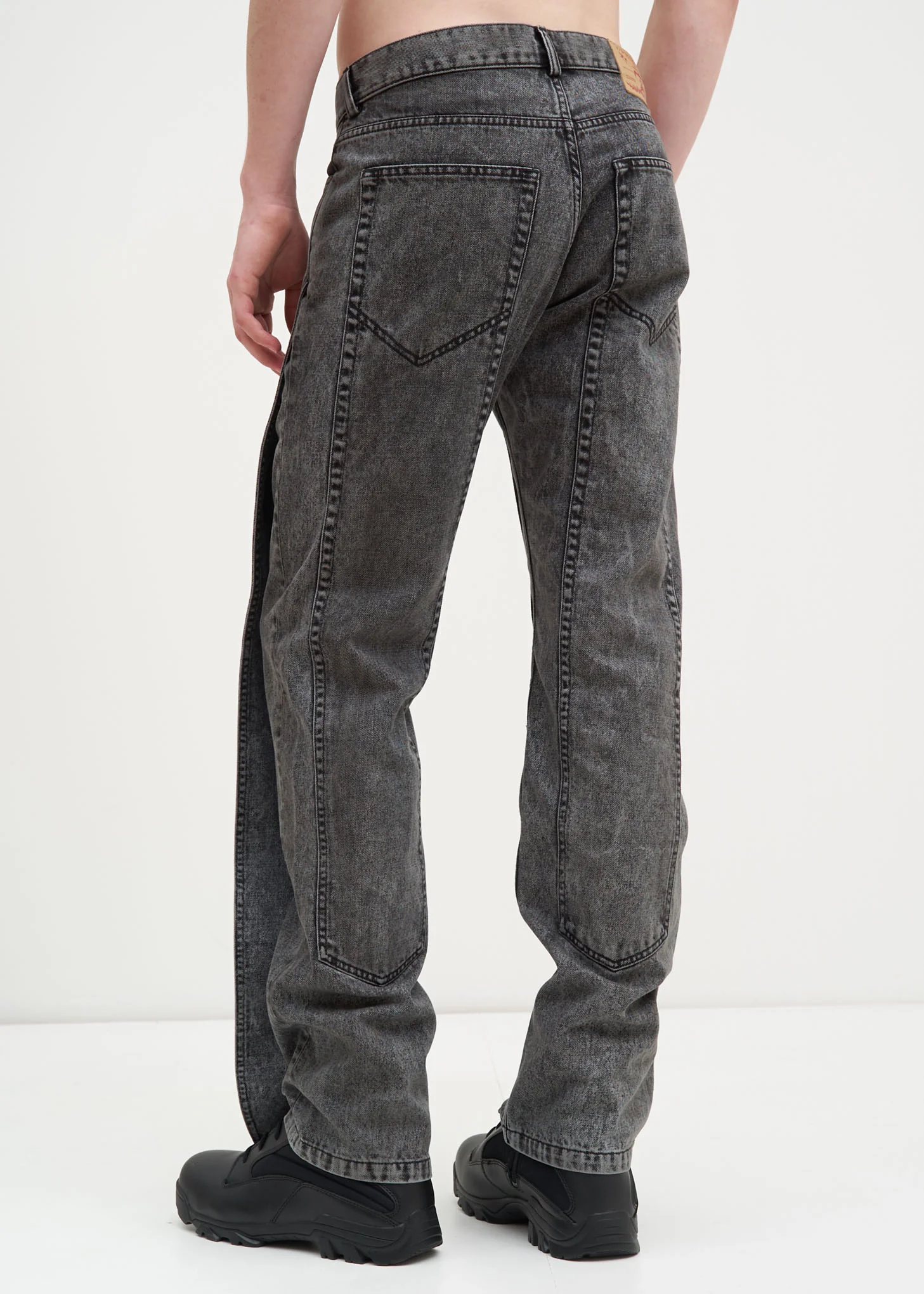 Black Stonewash XL Pocket Jeans - Image 3