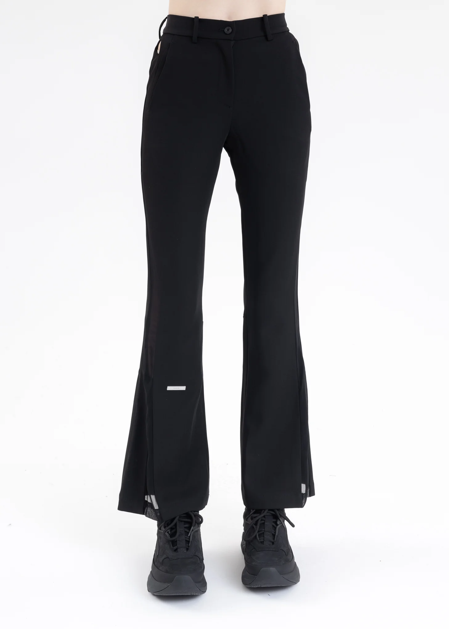 Black Streamline Arc Panelled Haze Trousers