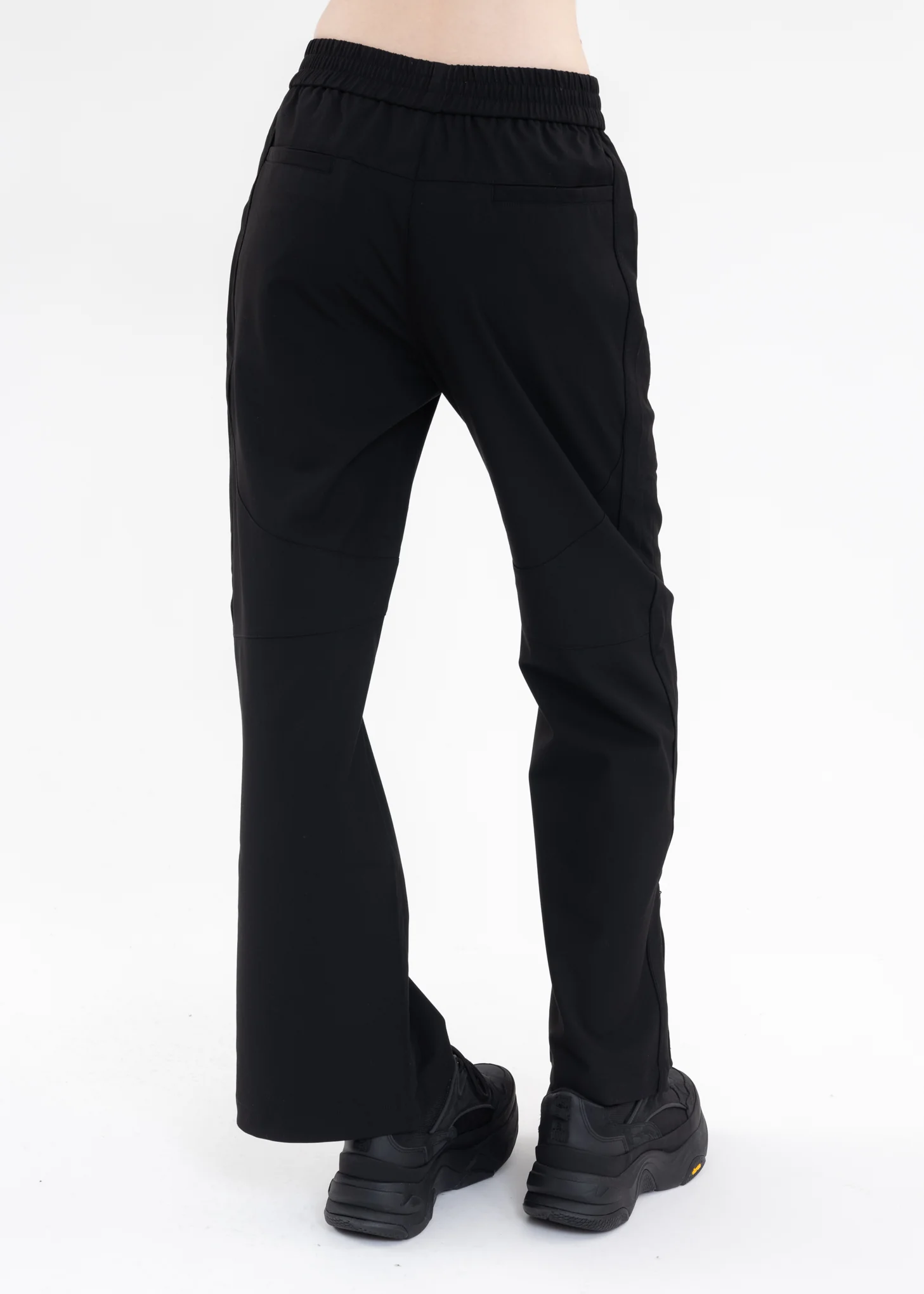 Black Streamline Panelled Tailored Track Pants - Image 3