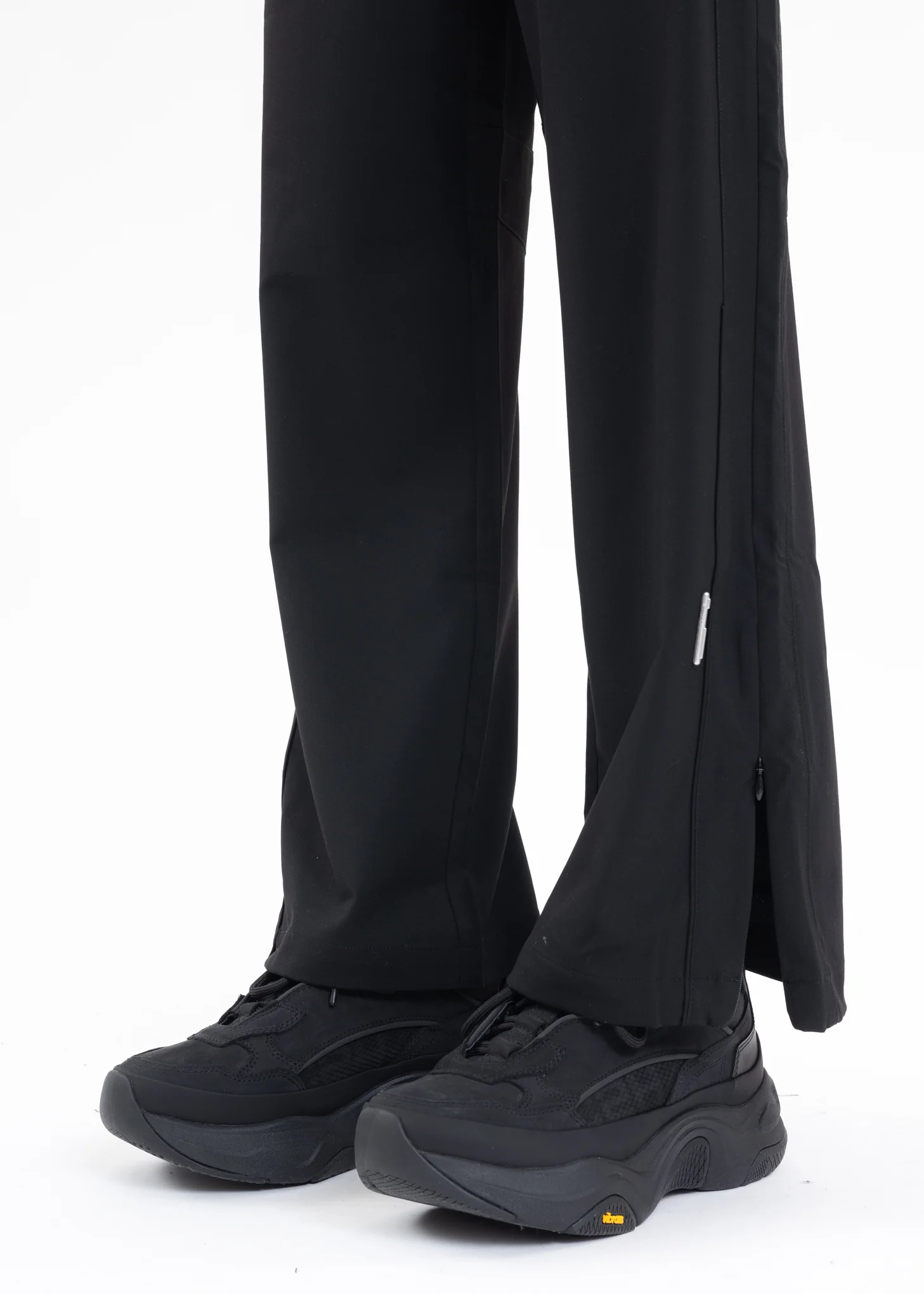 Black Streamline Panelled Tailored Track Pants - Image 4