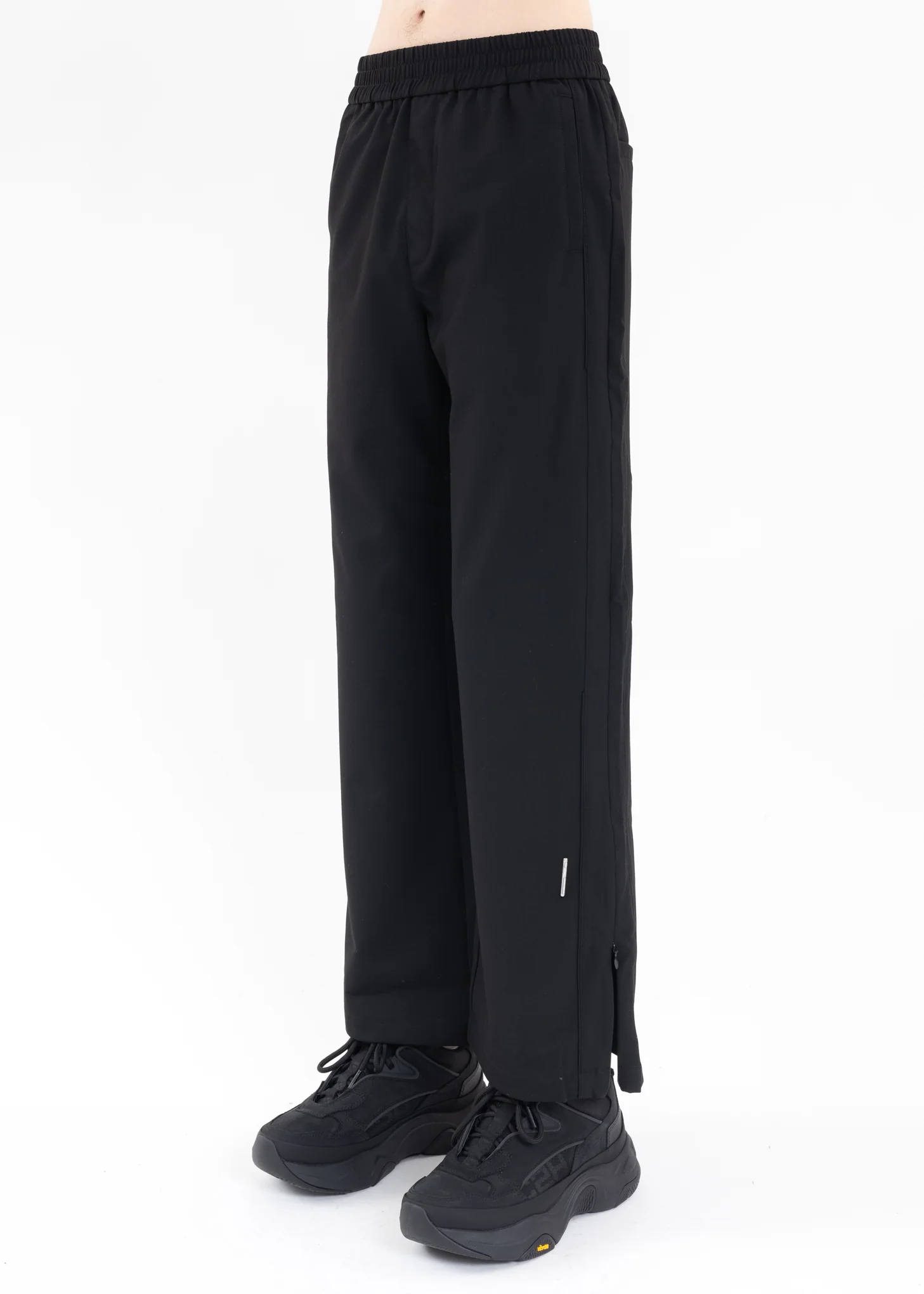 Black Streamline Panelled Tailored Track Pants - Image 2