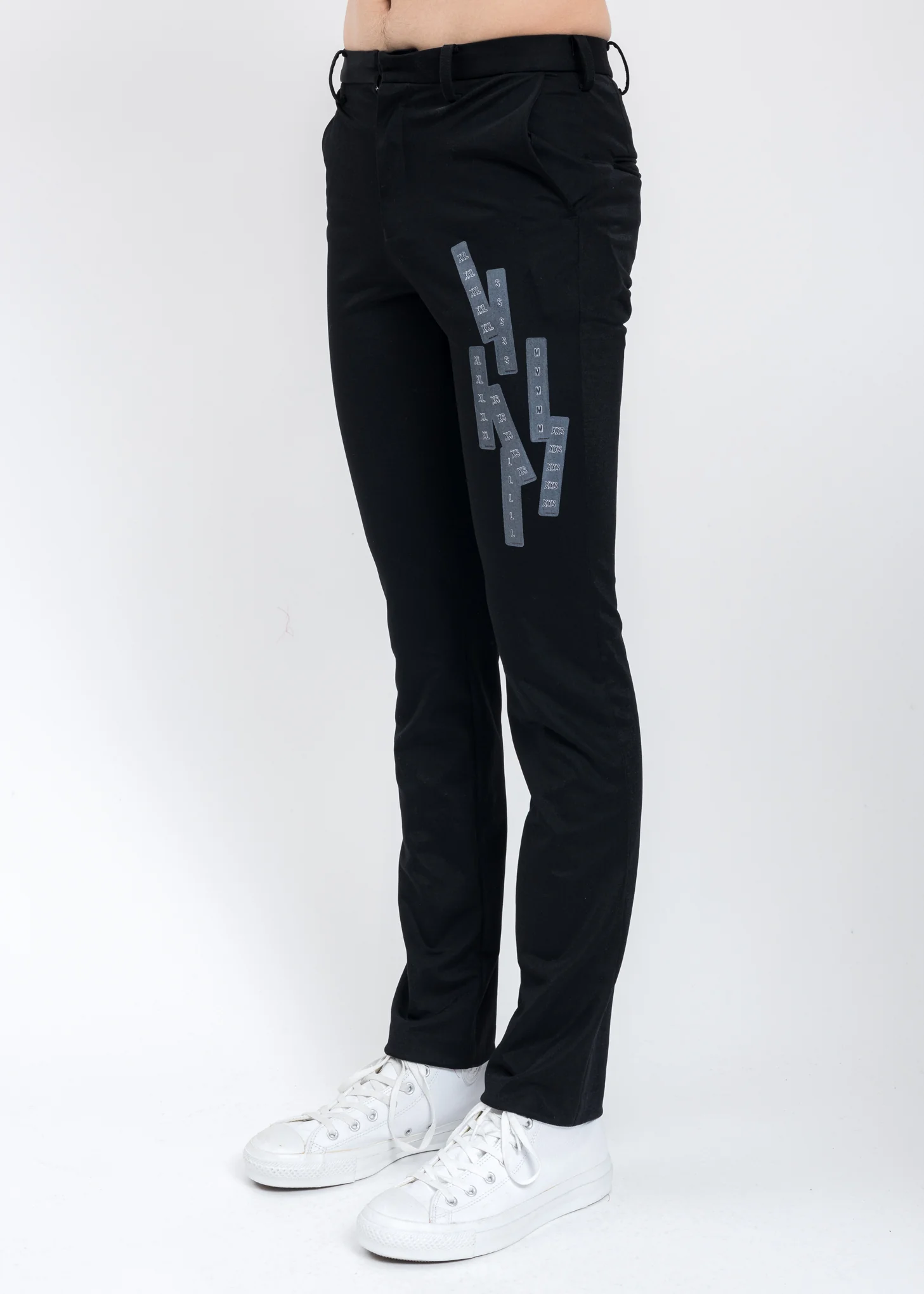 Black STRETCHING ONESIZE Trousers - Image 2